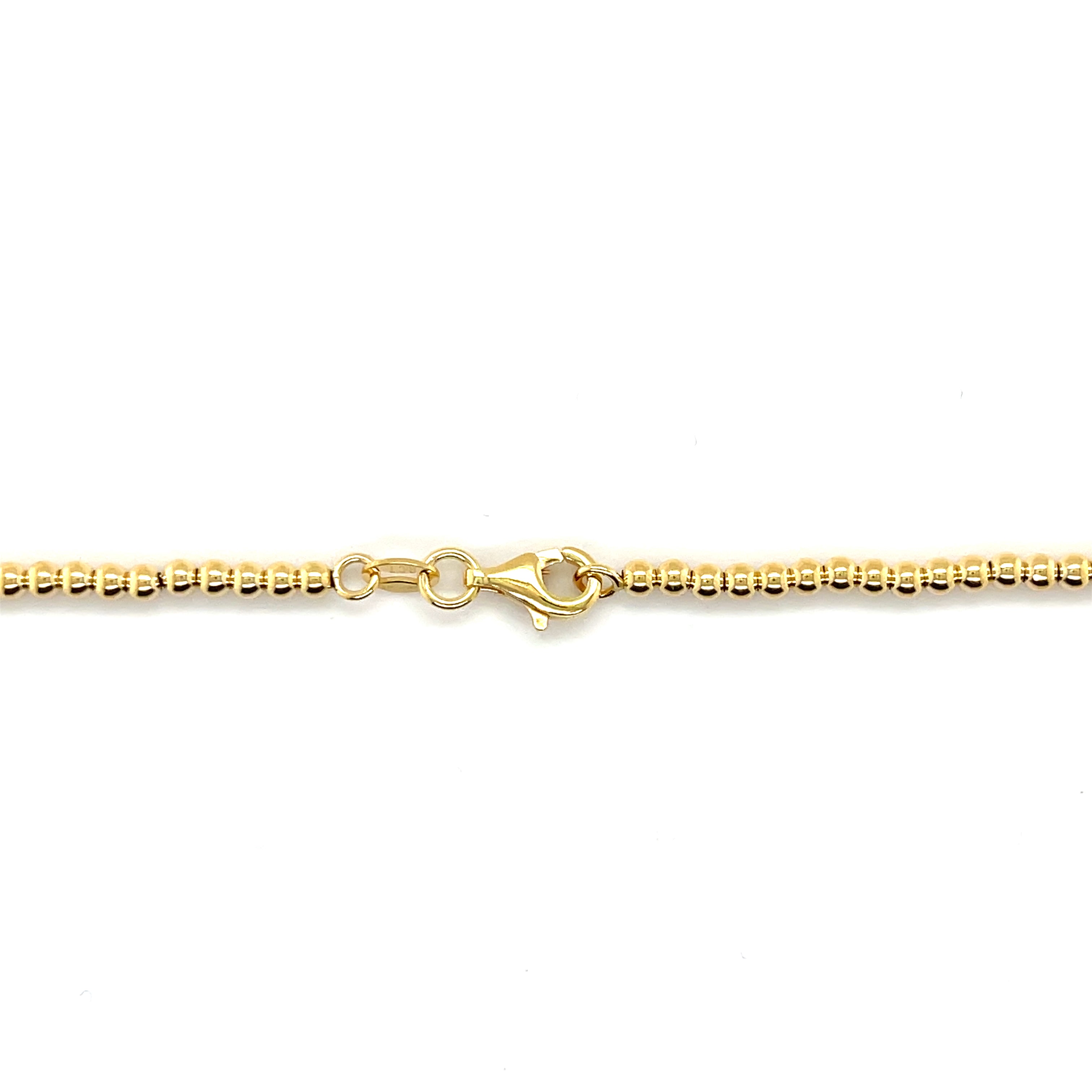 14K Gold Graduated Ball Necklace