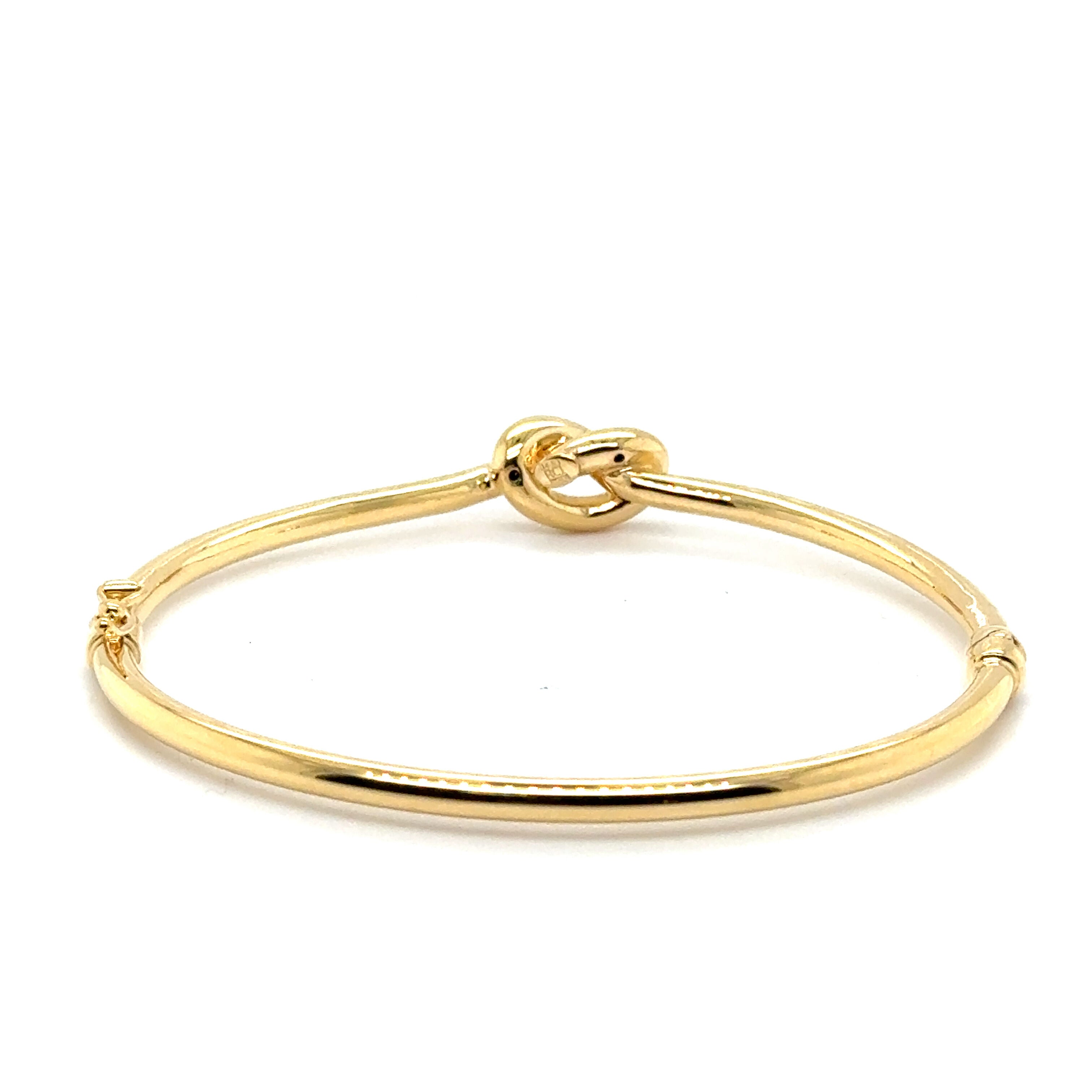14K Gold Knot Bangle