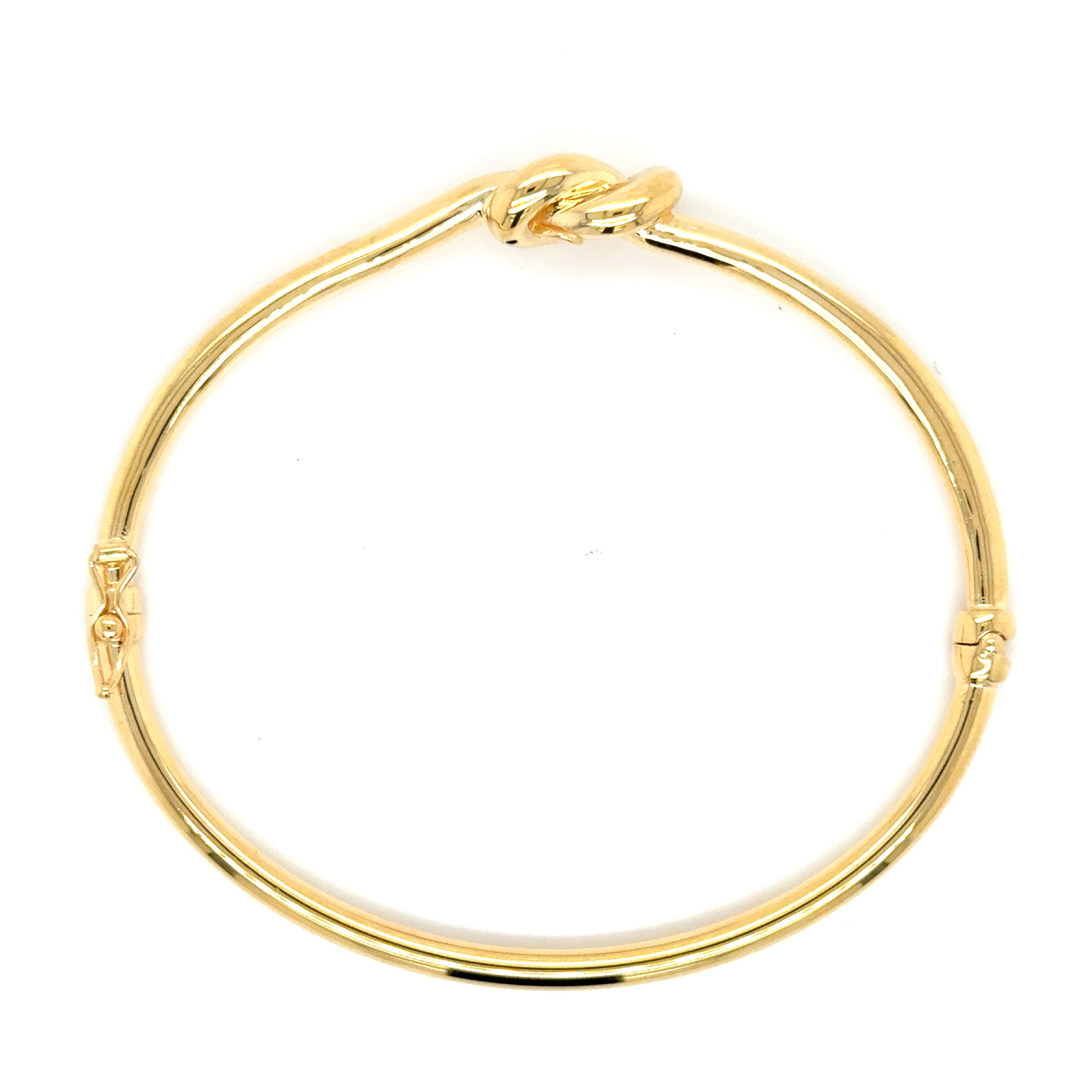 14K Gold Knot Bangle