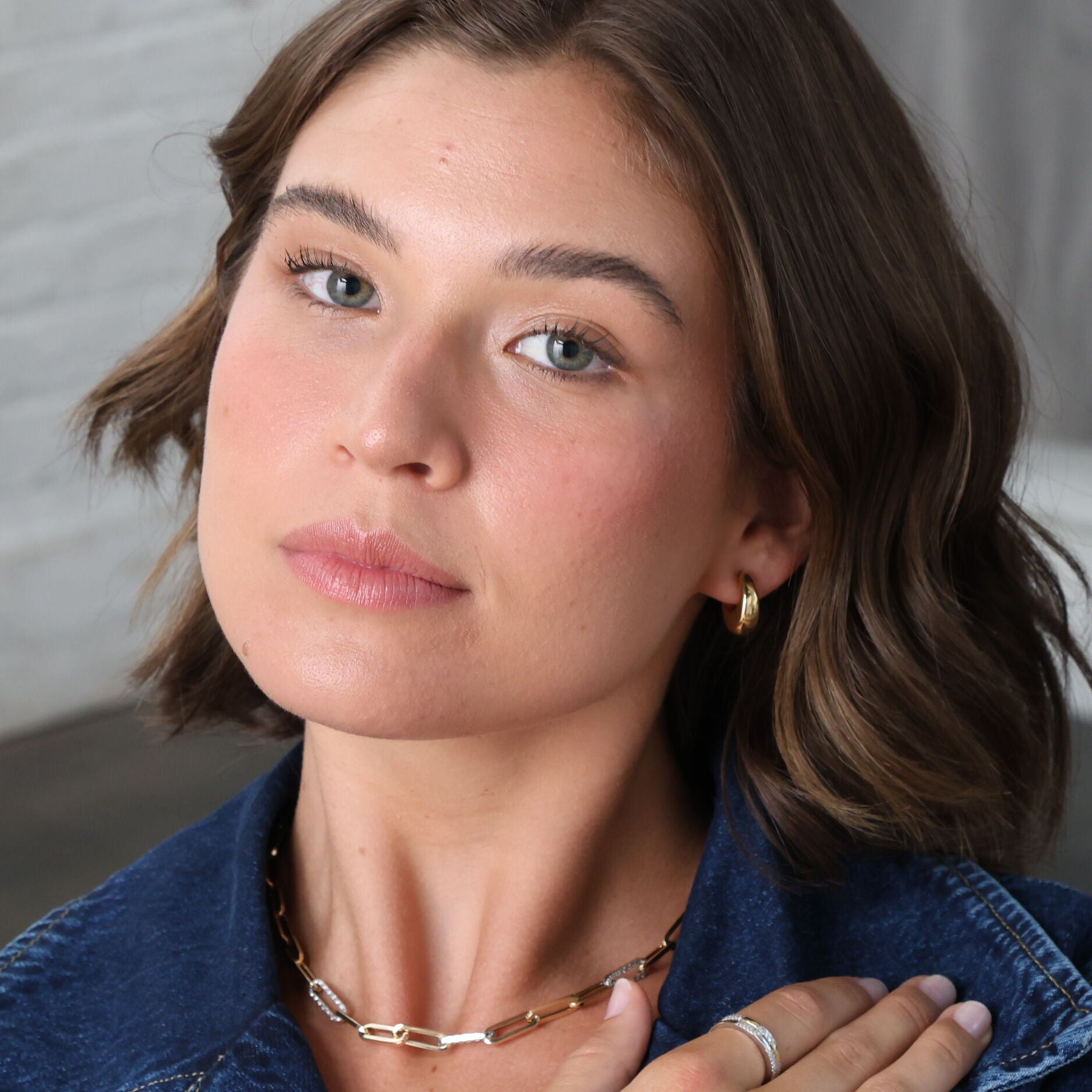 14K Gold Small Tapered Hoops