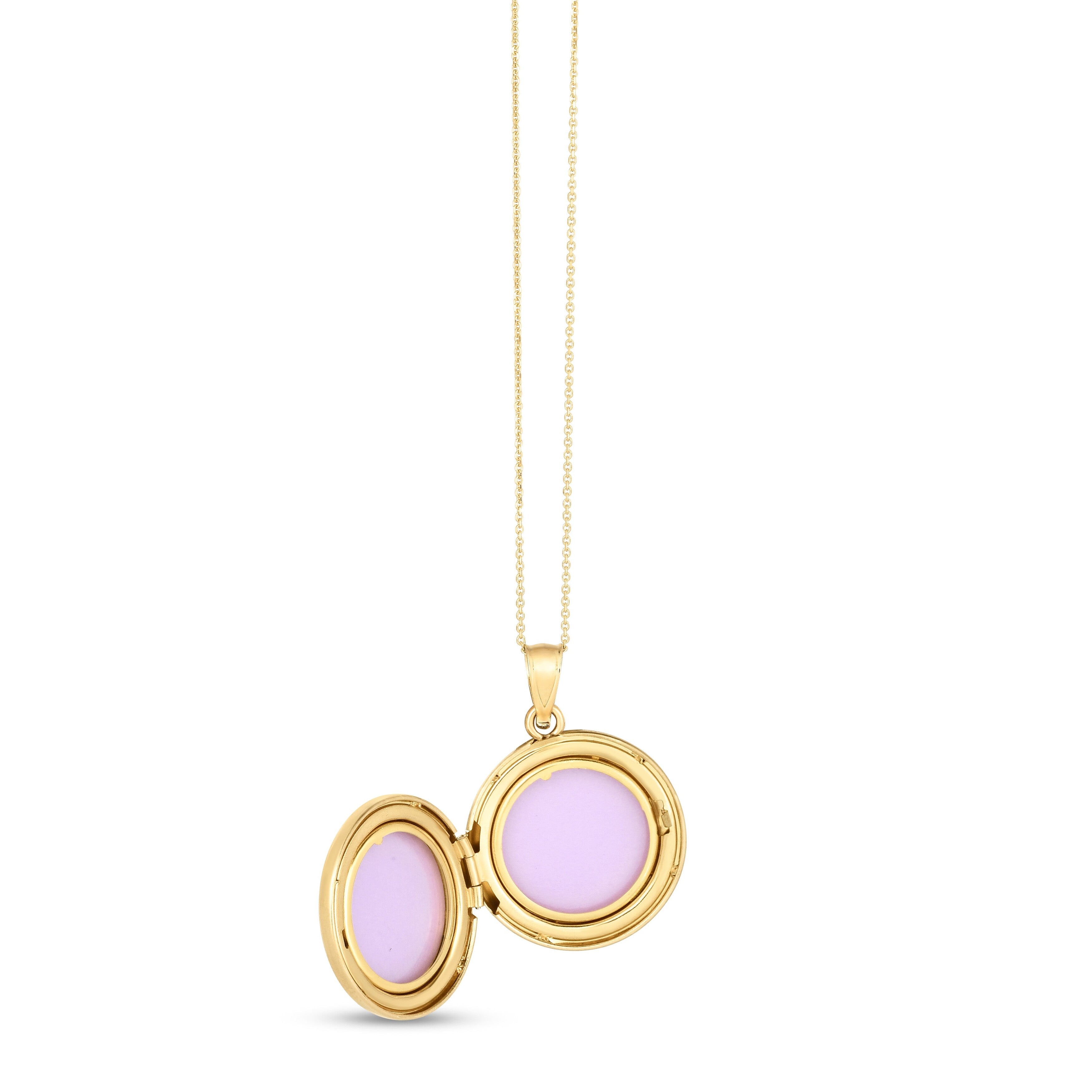 14K Gold Tree Of Life Locket Necklace