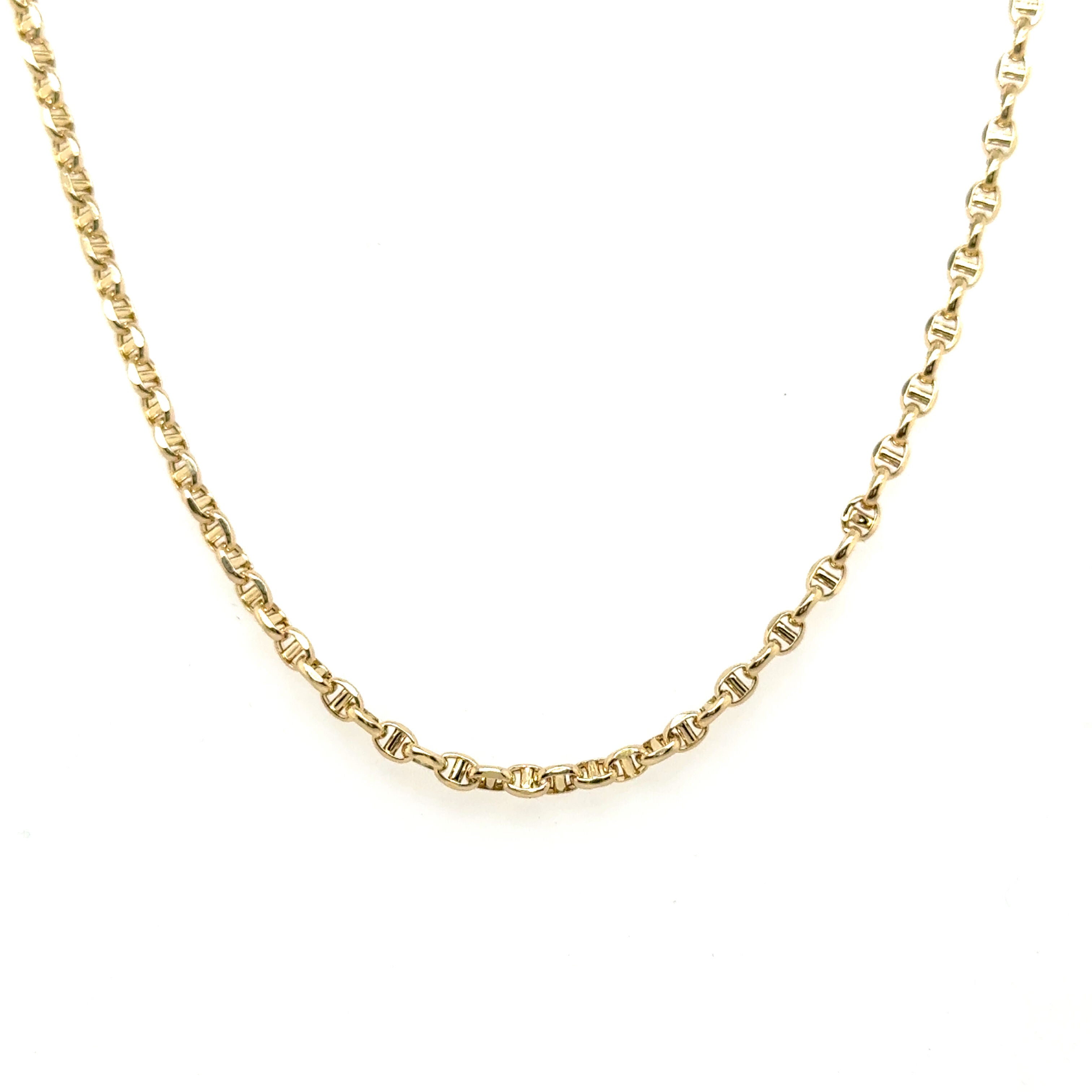14K Gold Anchor Necklace
