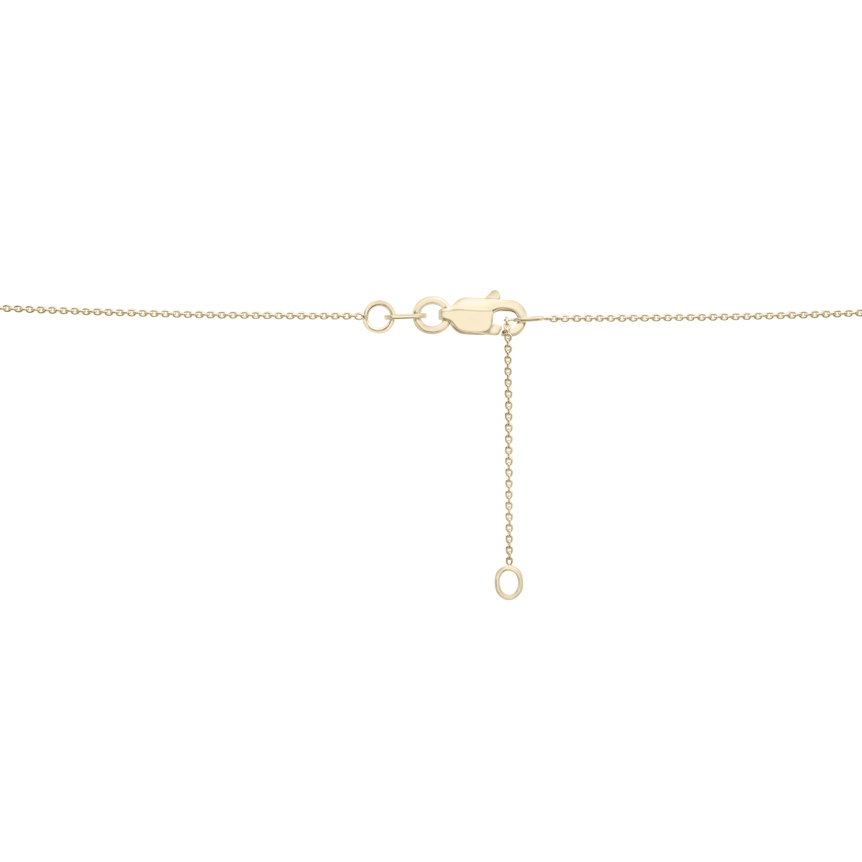 14K Gold Scattered Diamond Puffed Heart Pendant Necklace
