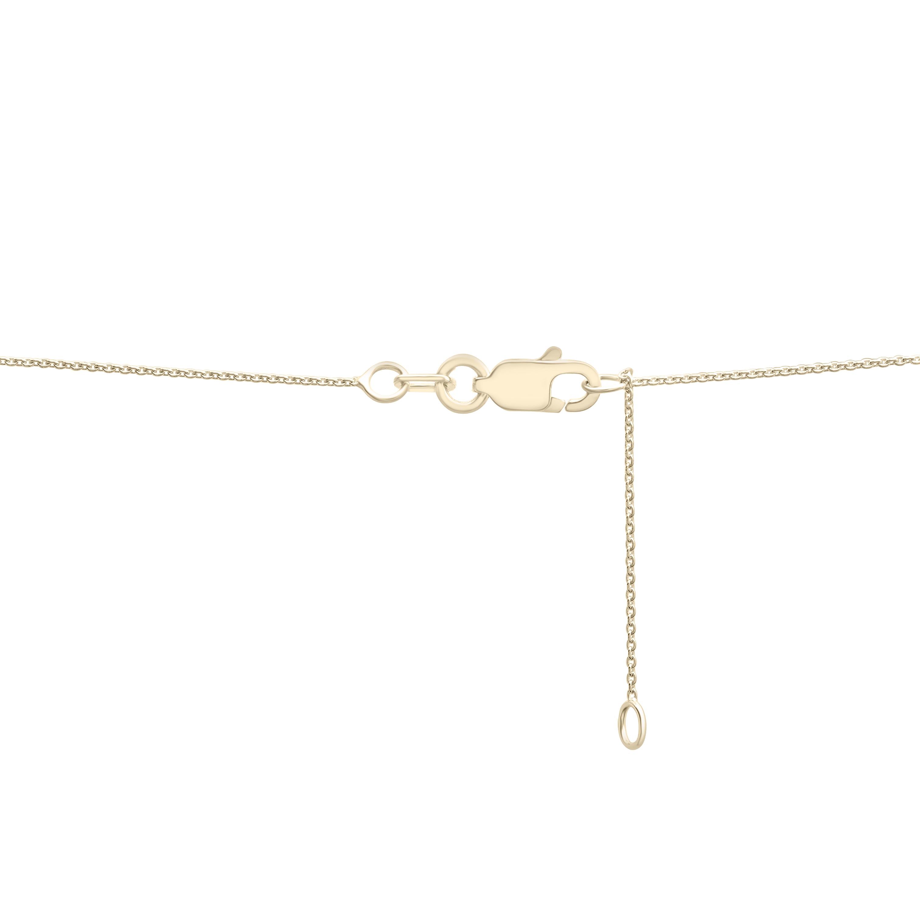 14K Gold Diamond Anchor Link Pendant Necklace