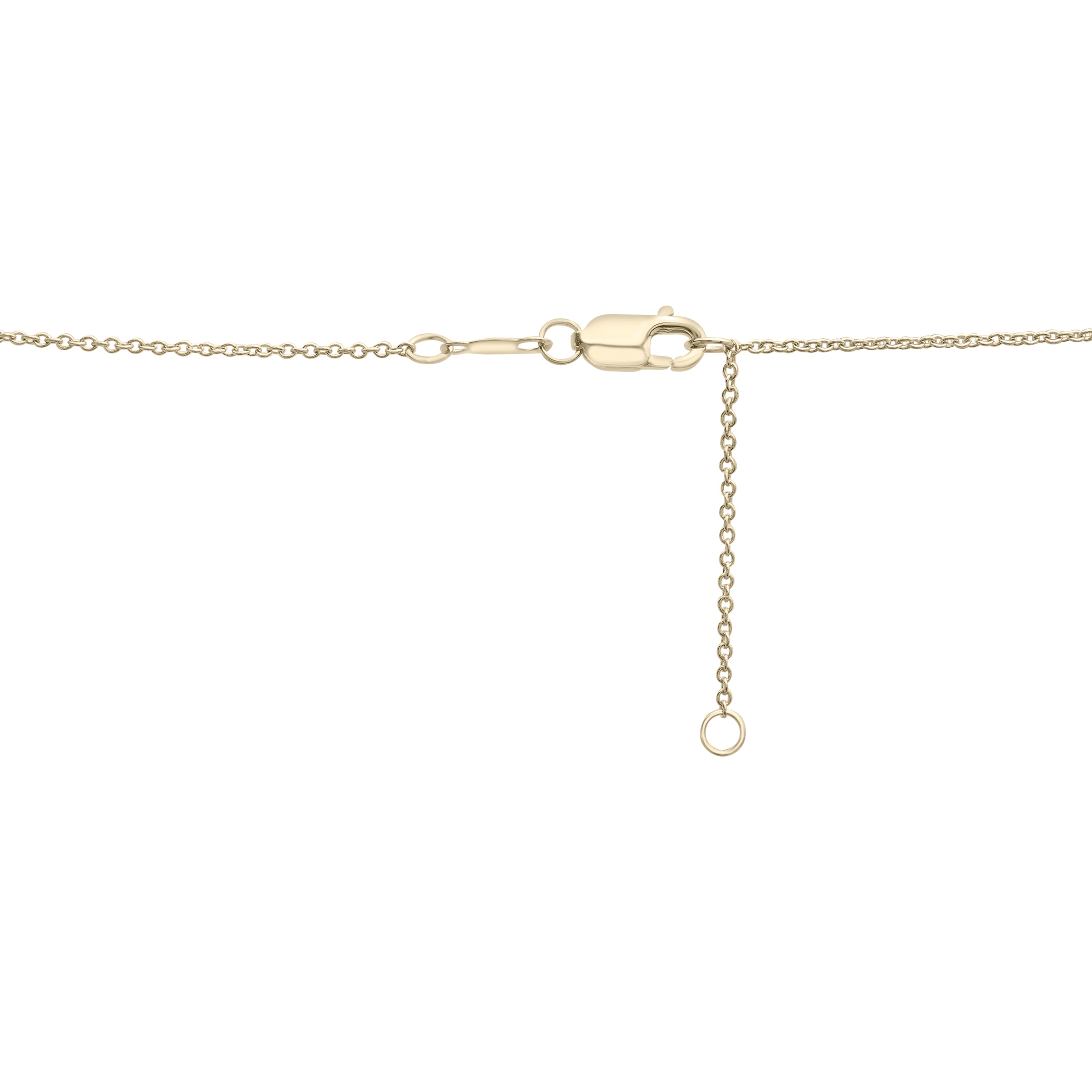 14K Gold Diamond V Shape Necklace