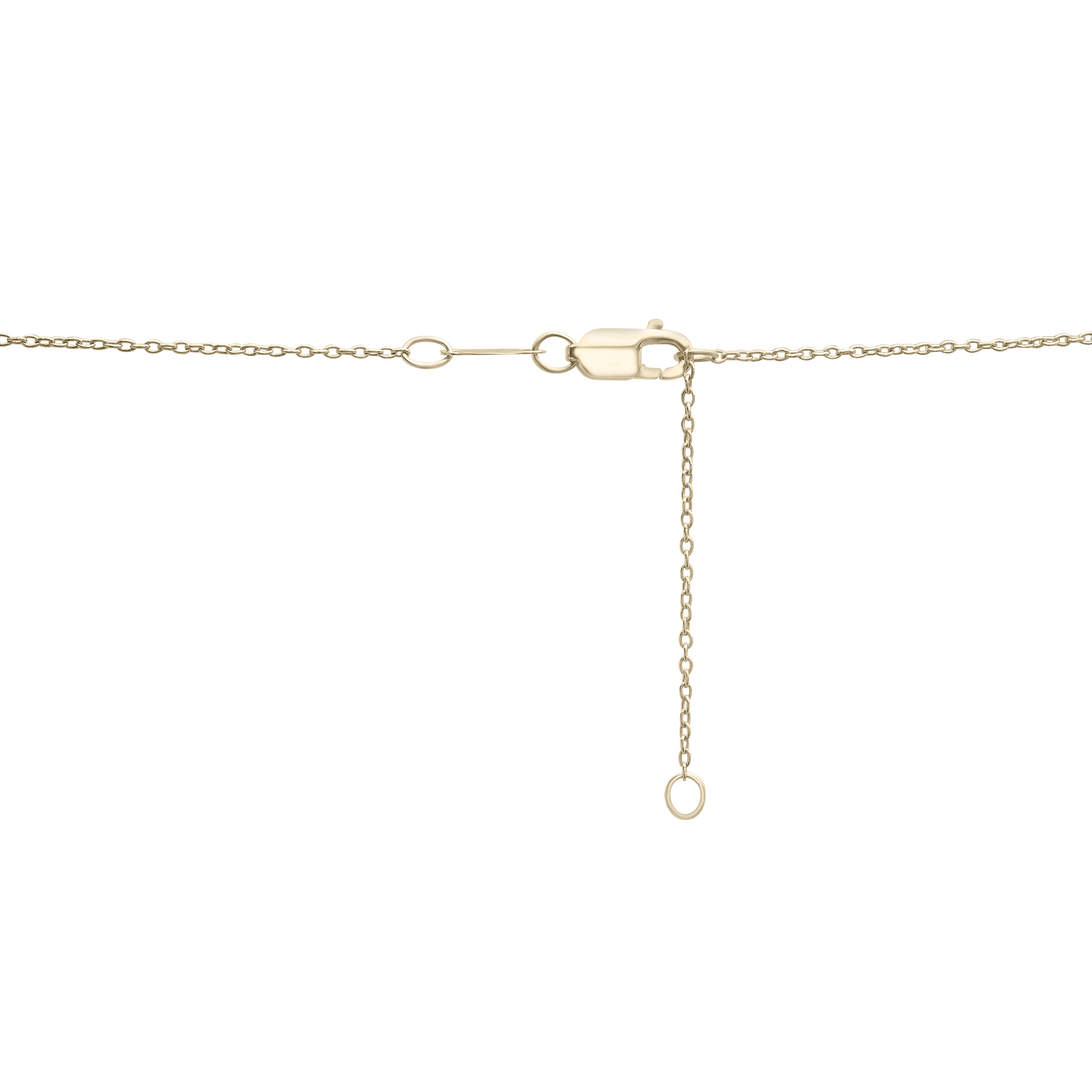 14K Gold Graduated Diamond Heart Station Necklace