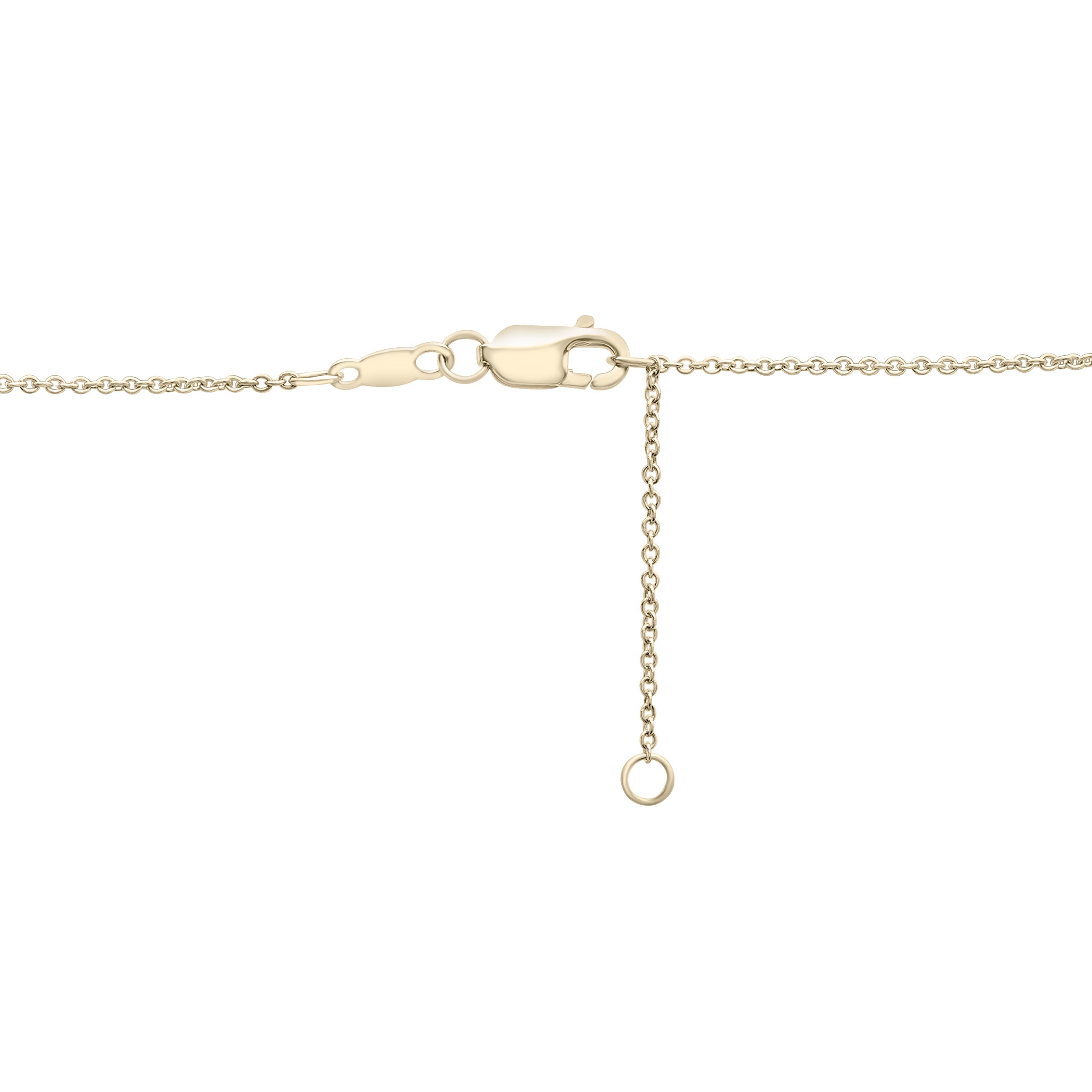 Diamond Rhombus Necklace In 14K Gold