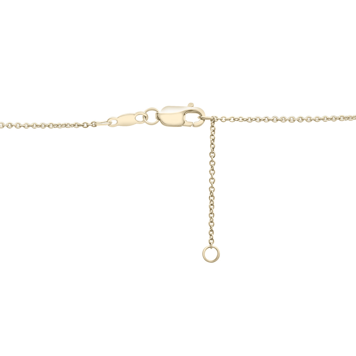 14K Gold Diamond Rhombus Necklace