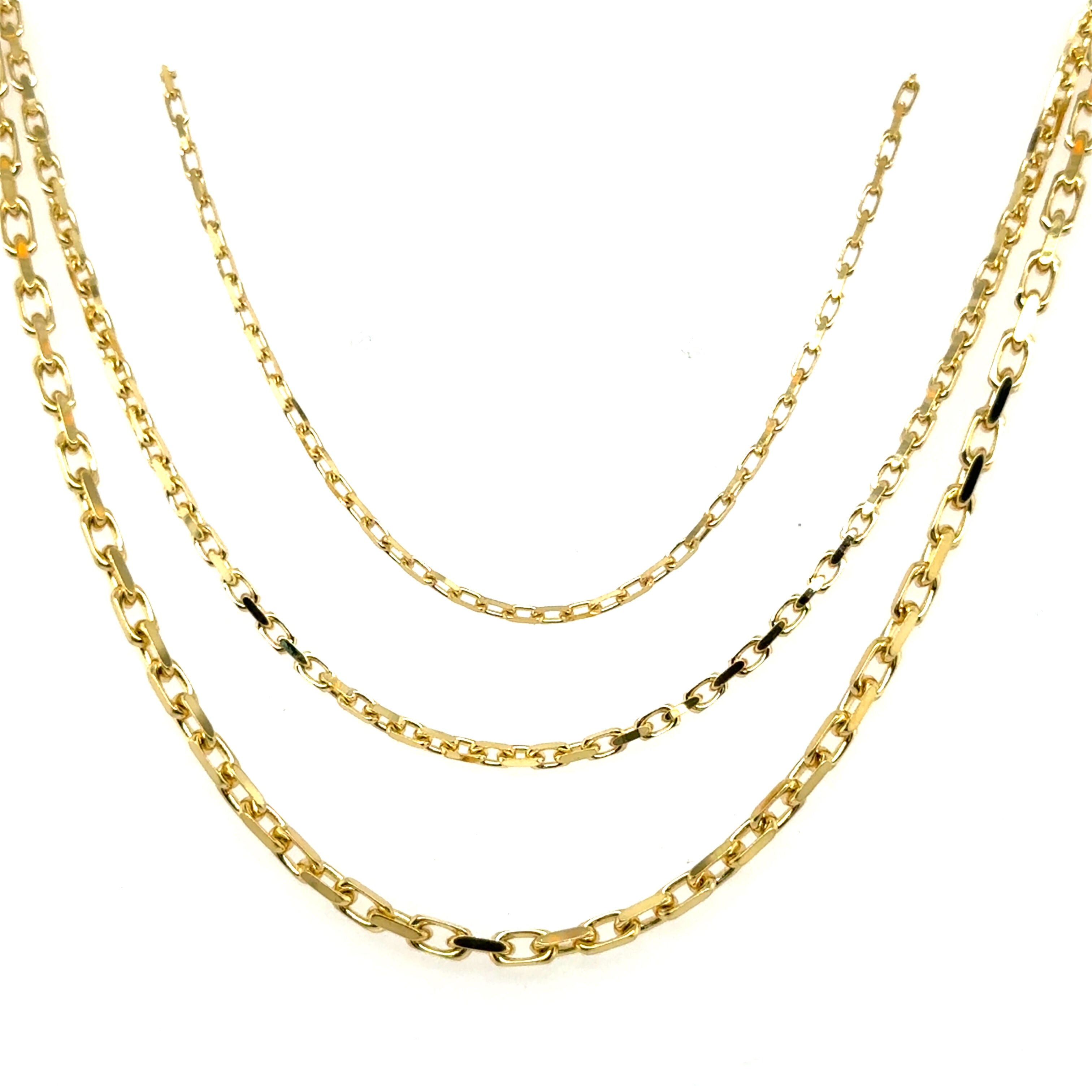 14K Cable Link Necklace