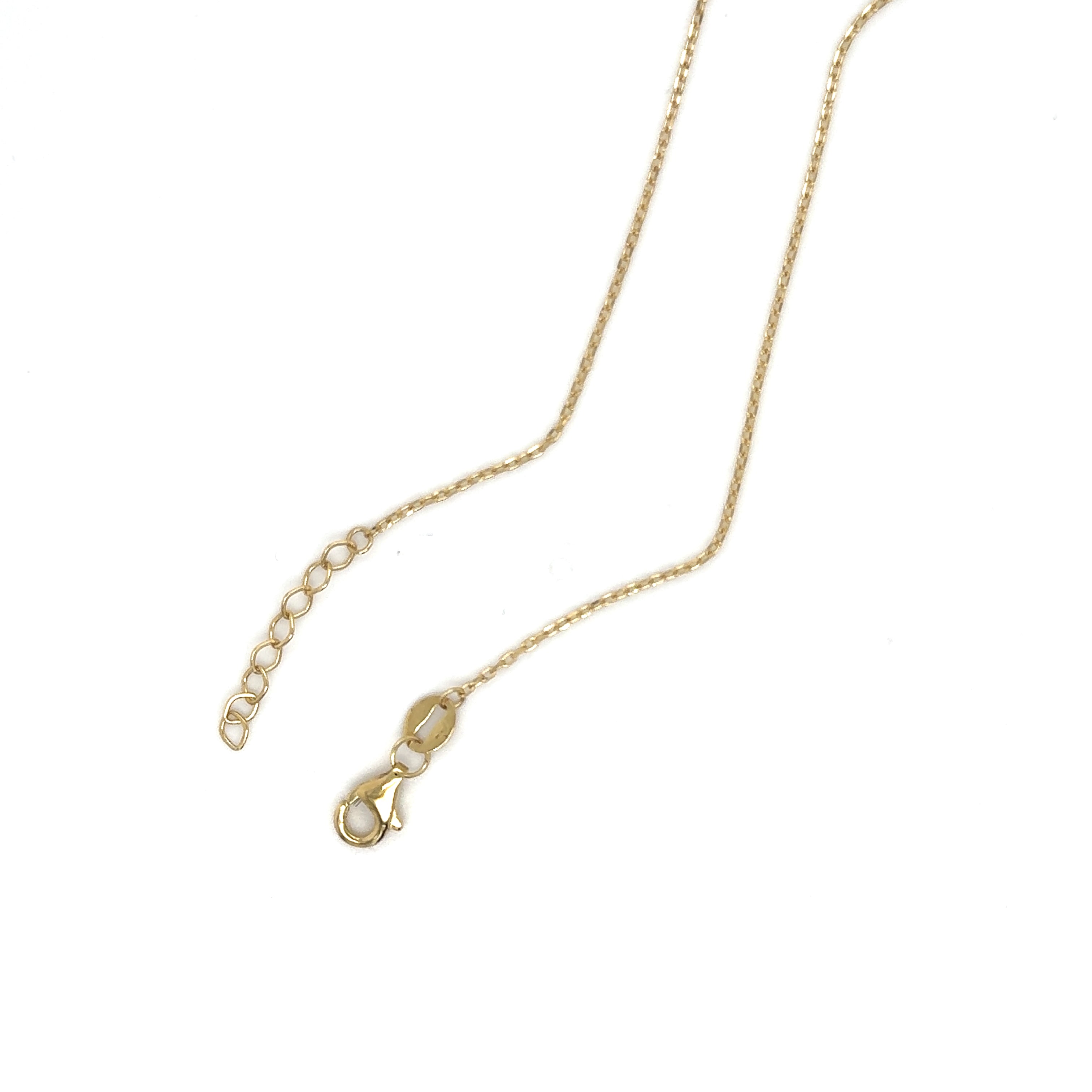 14K Gold Dainty Dangle Star Station Necklace: 16.75" Adjustable, Made In Italy