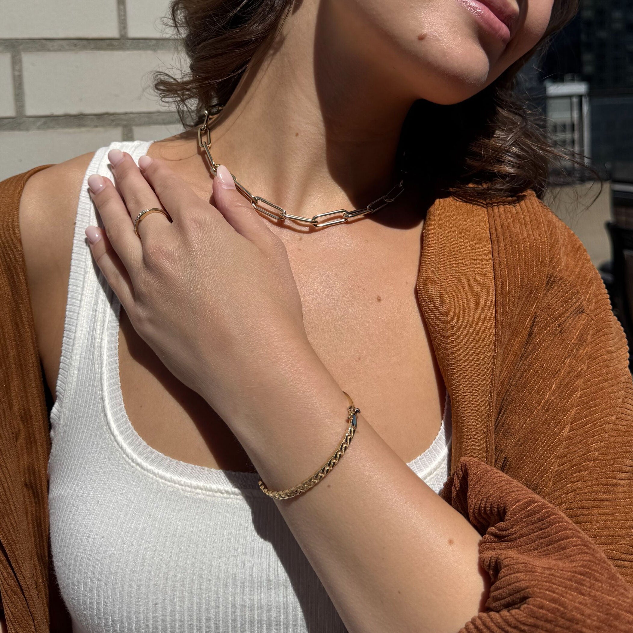 14K Gold Miami Cuban Link Bangle Bracelet – Bold, Polished and Box Clasp Secure