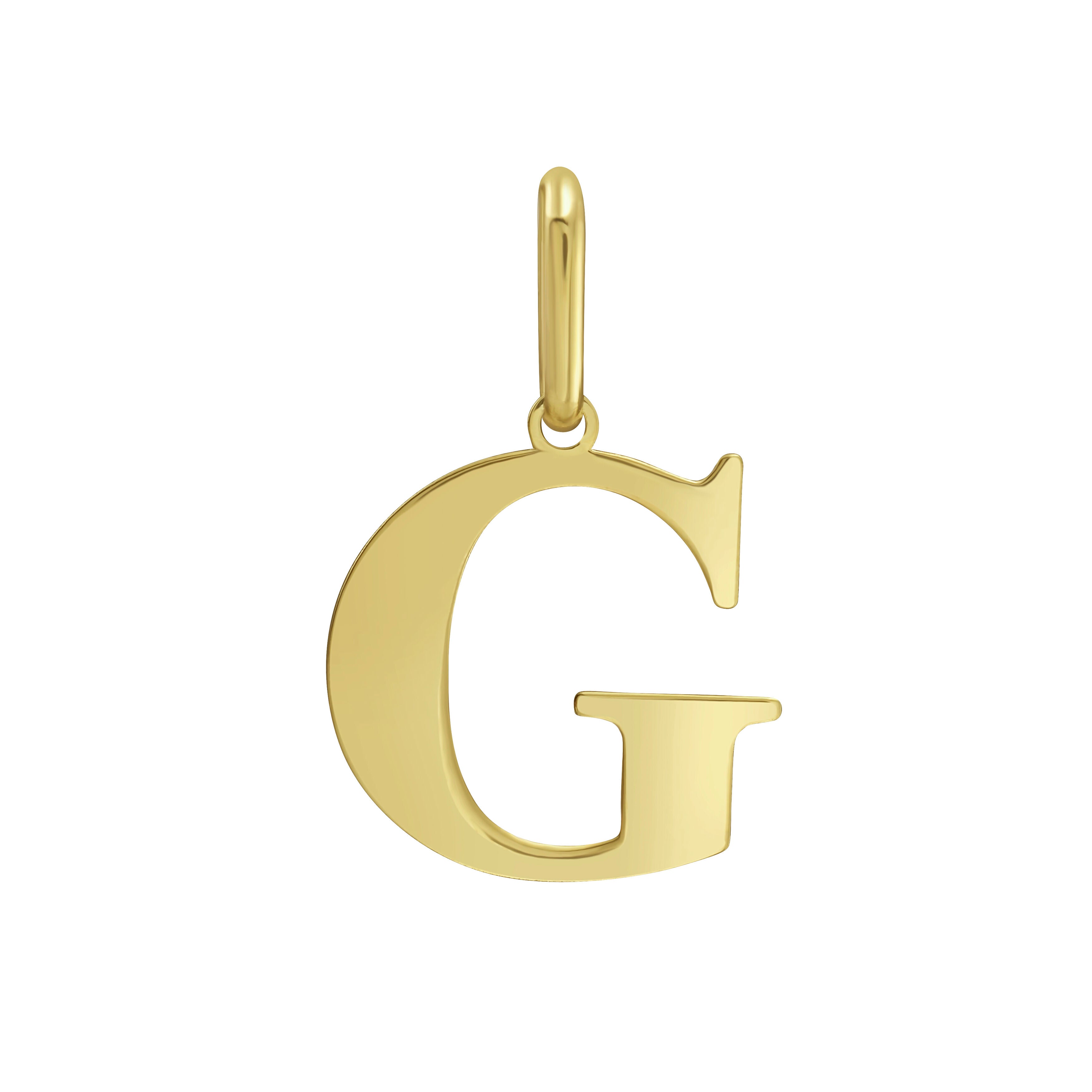 14K Gold Initial Charm / Pendant