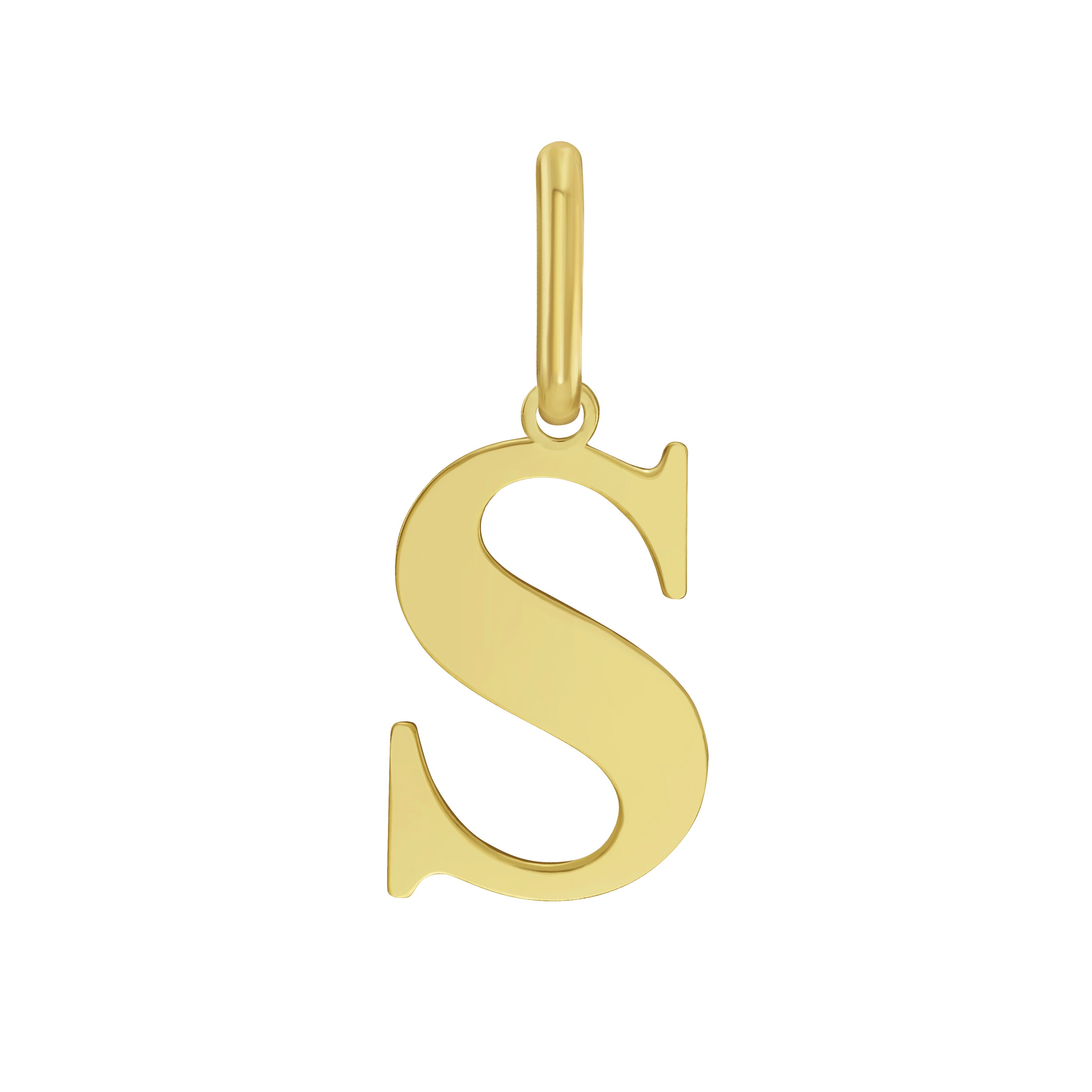 14K Gold Initial Charm / Pendant
