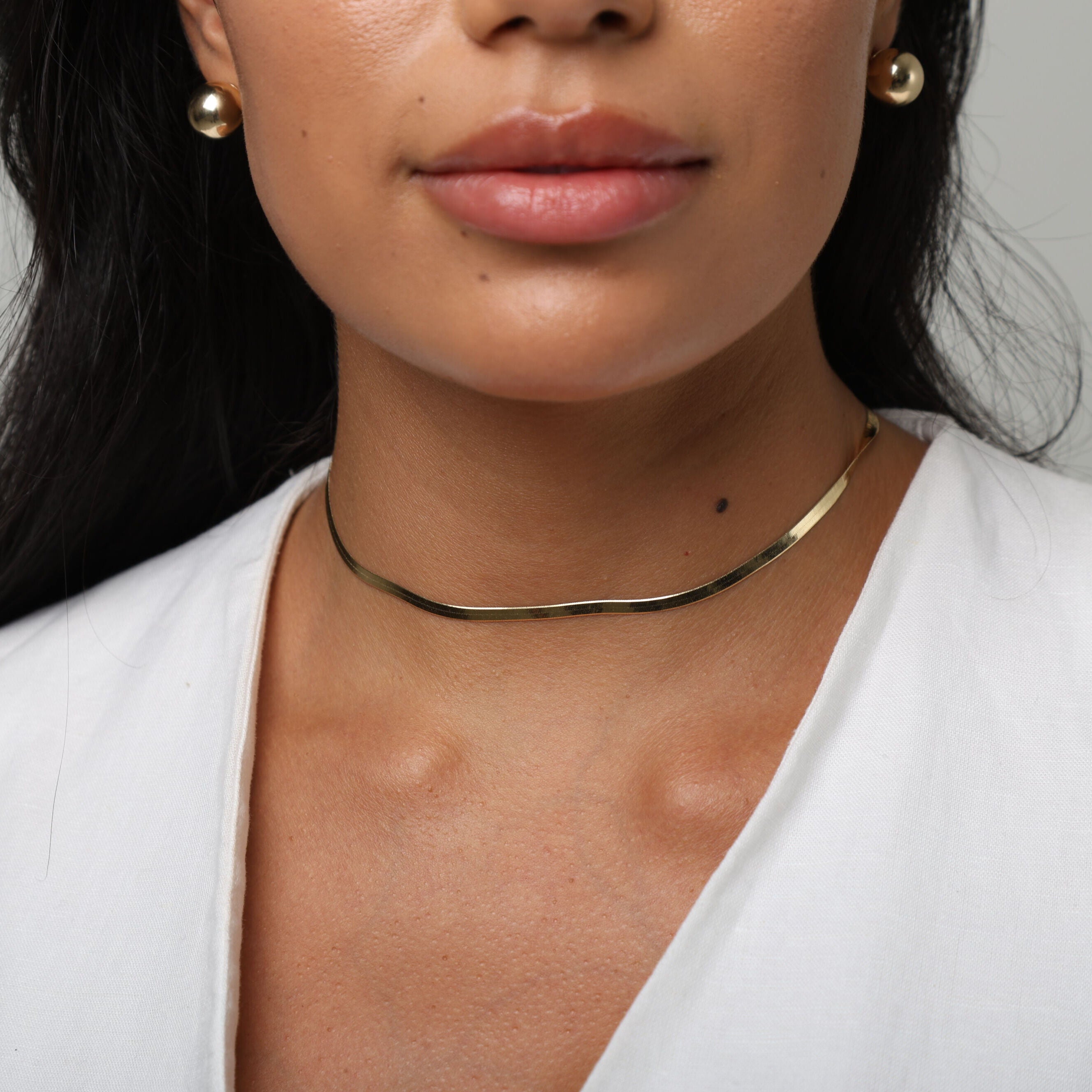 14K Gold Ball Stud Earrings: 9mm, 10mm, 12mm