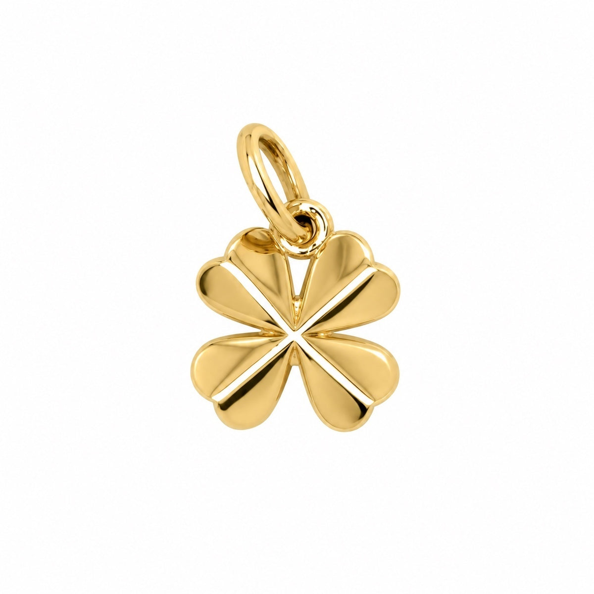 14K Yellow Gold Snowflake Charm