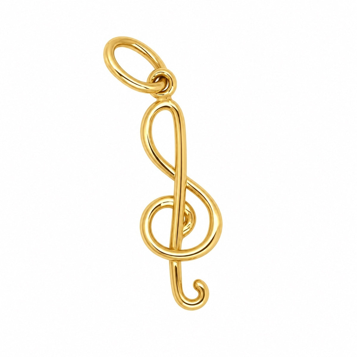 14K Yellow Gold Snowflake Charm
