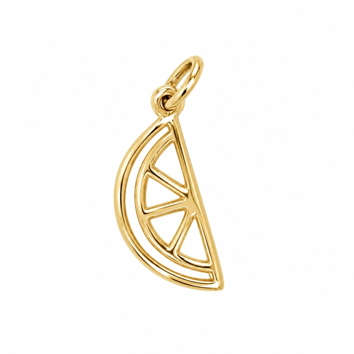 14K Yellow Gold Snowman Charm