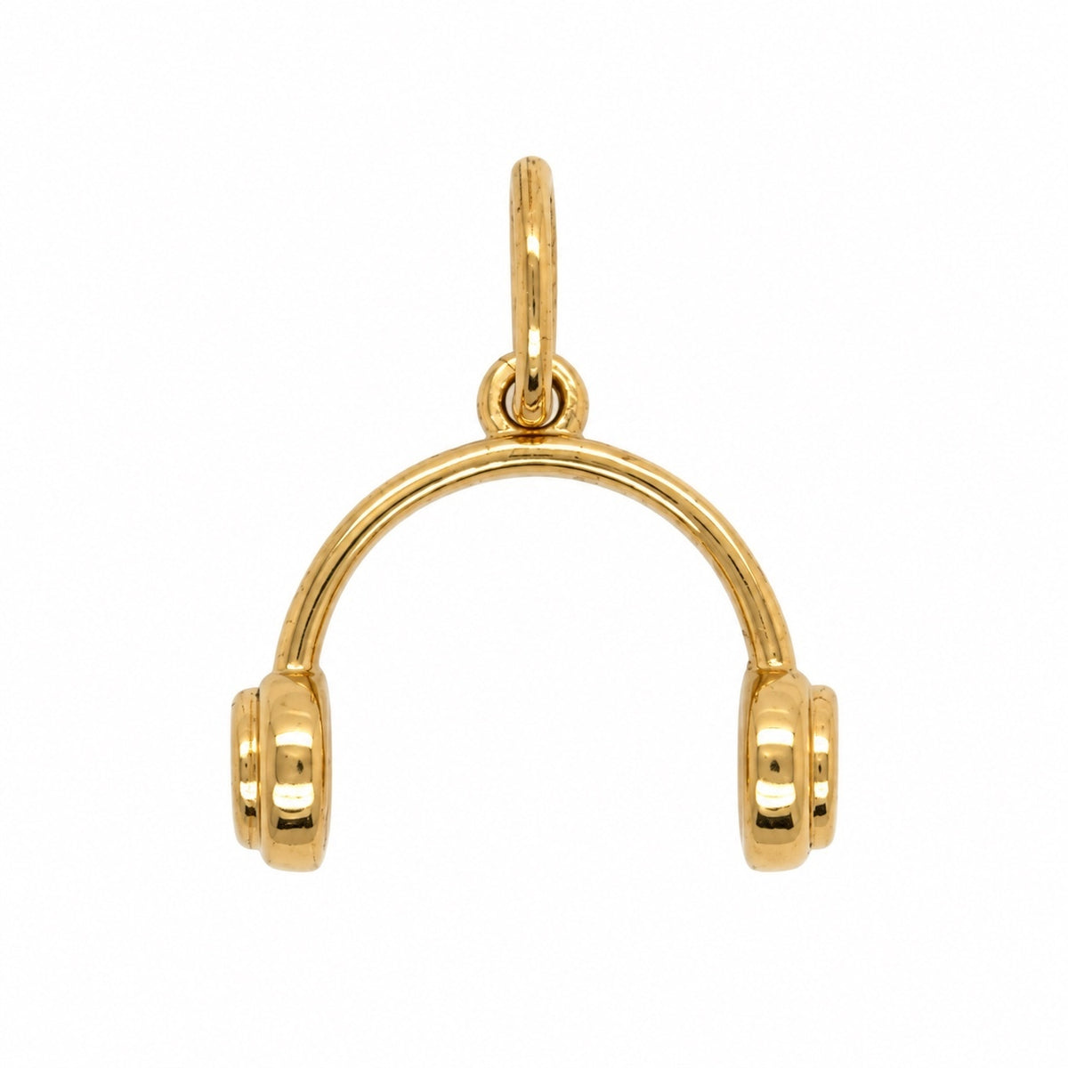 14K Yellow Gold Snowman Charm