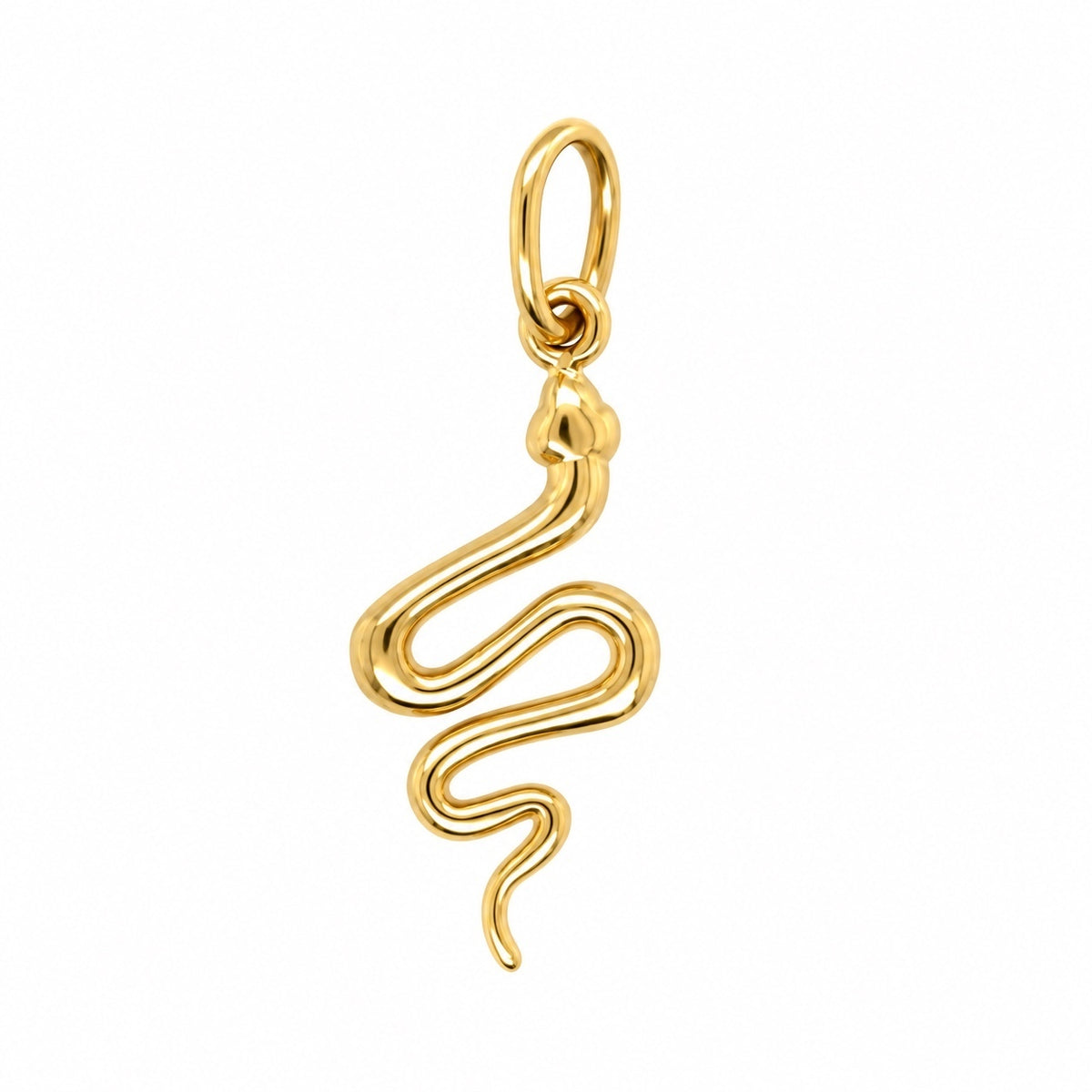 14K Yellow Gold Snowman Charm