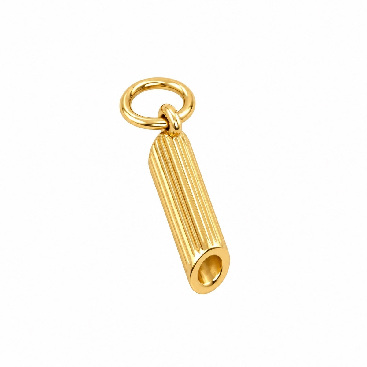 14K Yellow Gold Penne Pasta Charm, Made in Italy