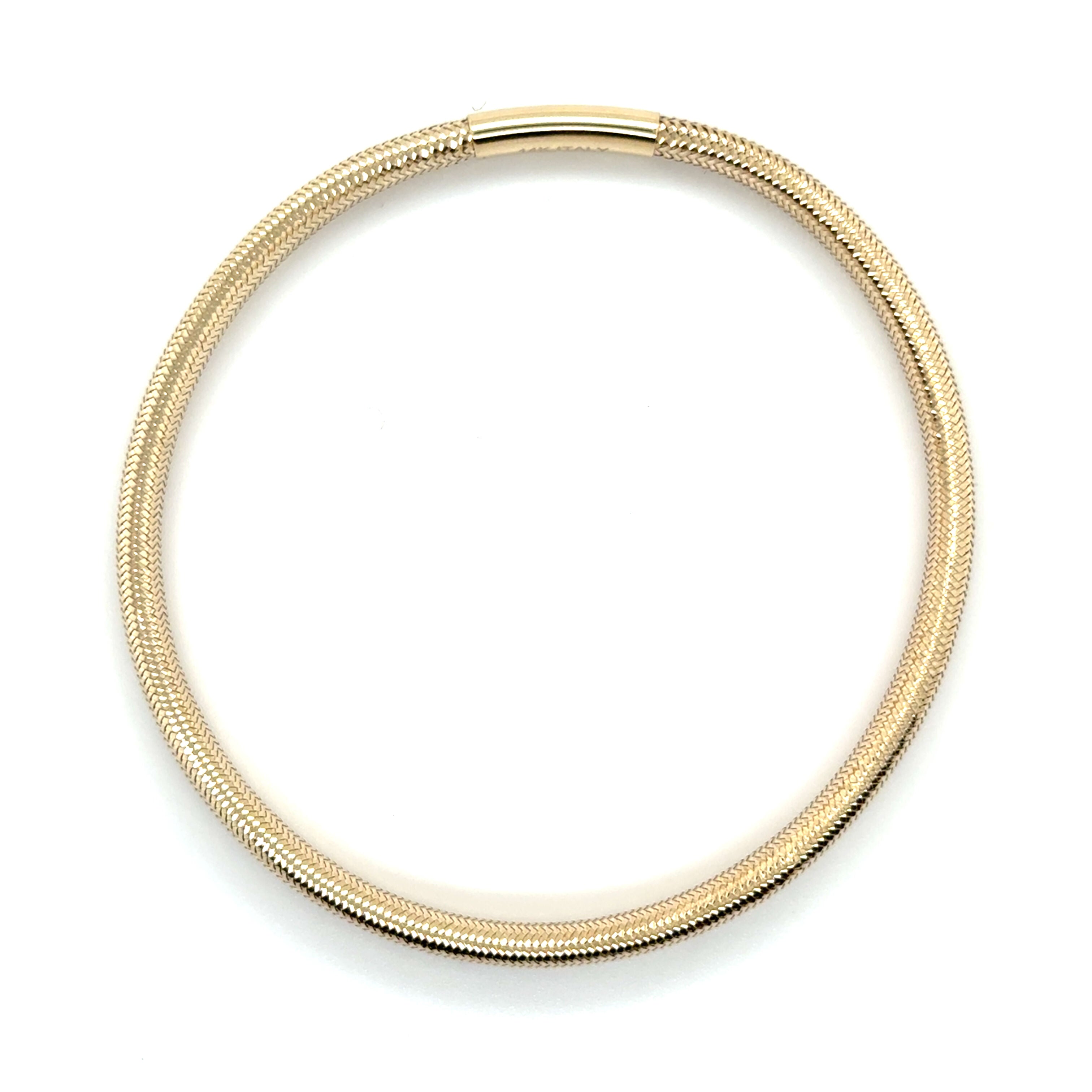 14K gold bangle ideal for casual and polished looks