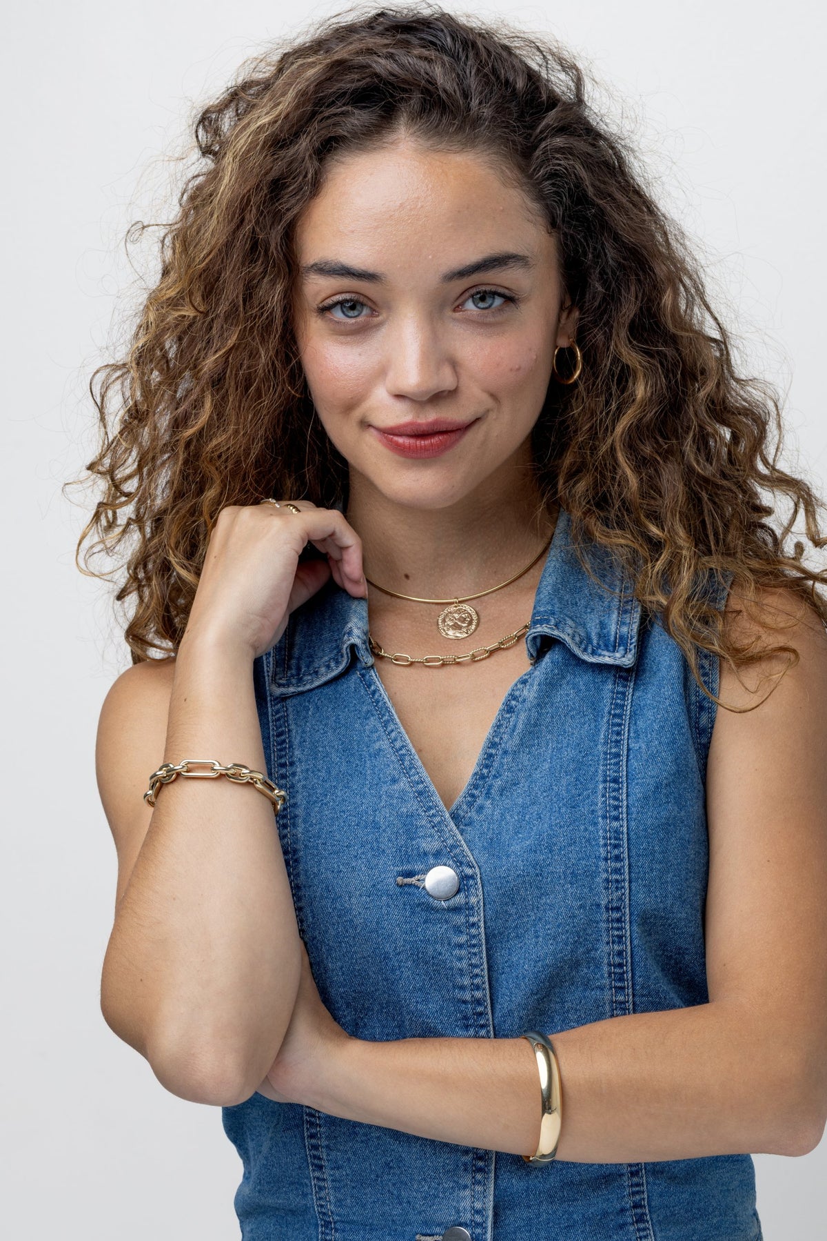 The Omega Edit: Coin & Heart | 14K Gold Omega Necklace Set