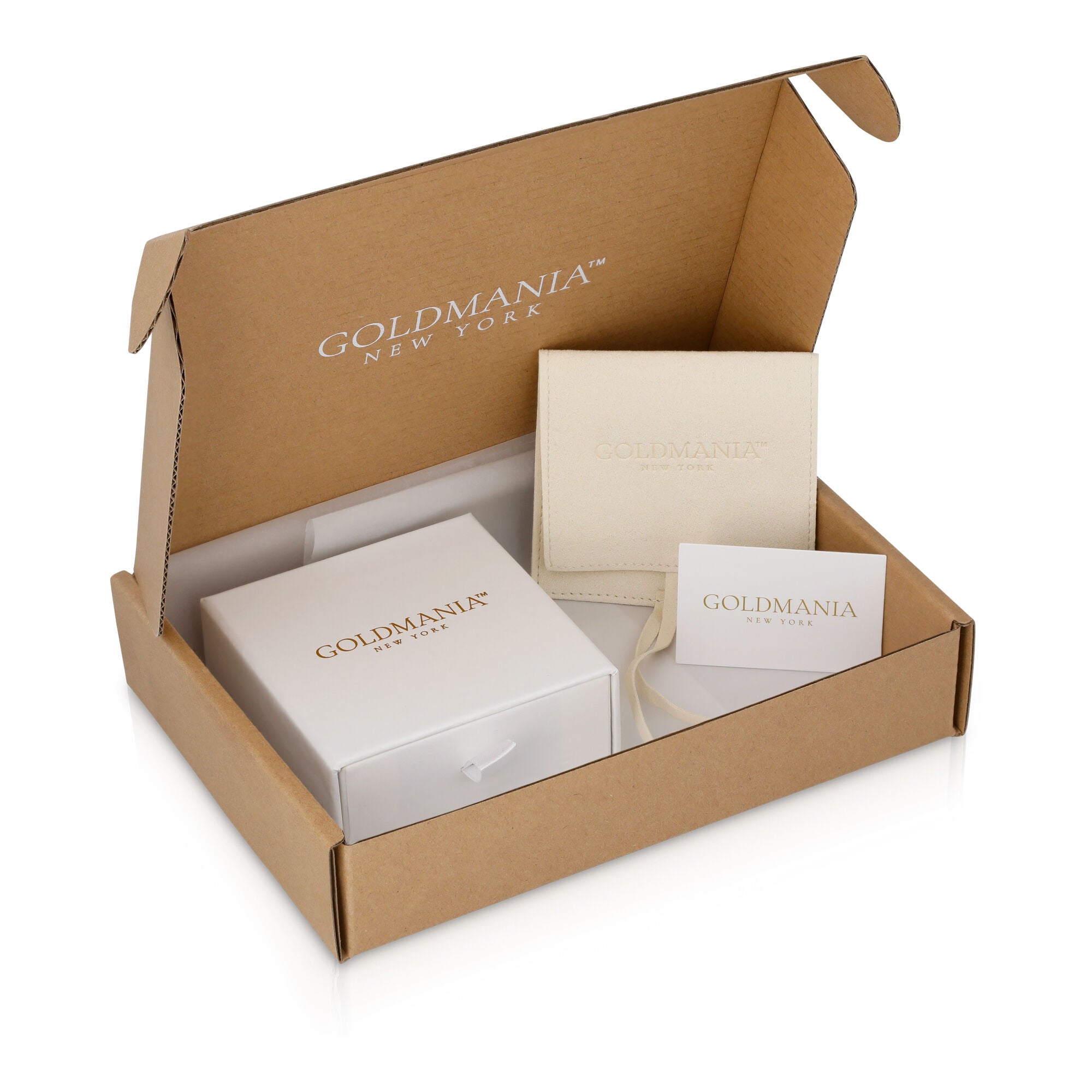 14K Yellow Gold Curb Design C-Hoop Earrings