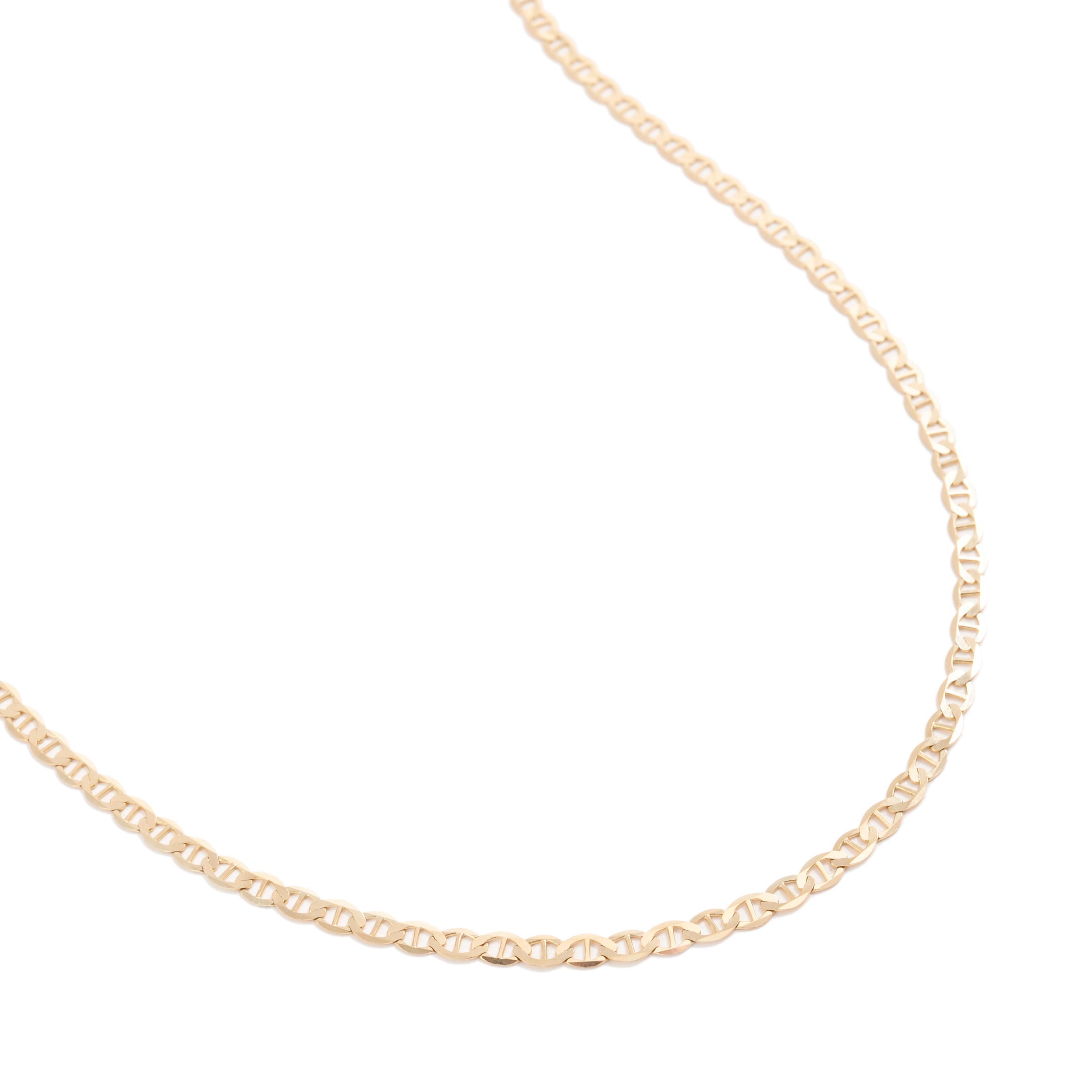 14K Gold 4.5mm Mariner Necklace