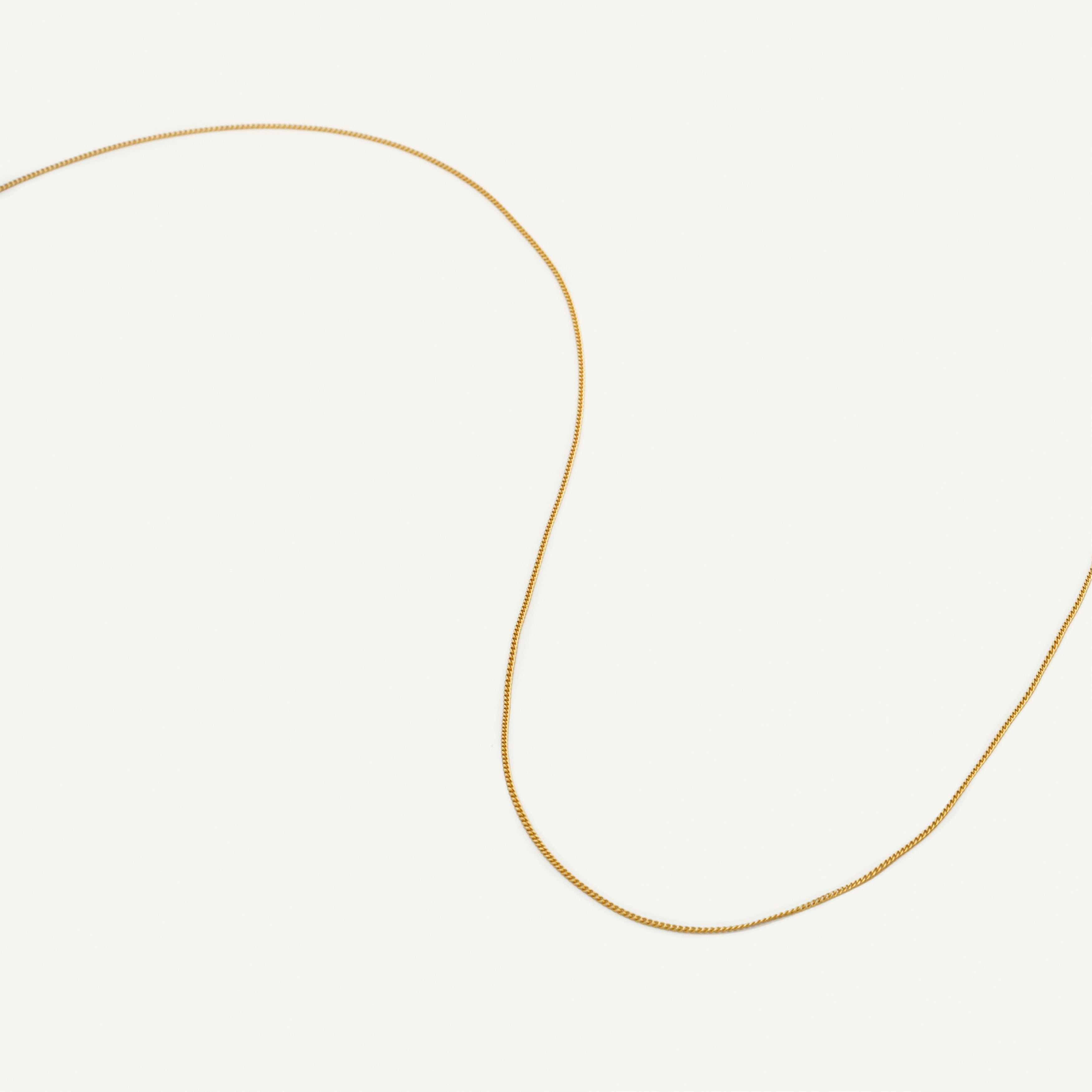 14K Gold Thin Curb Chain