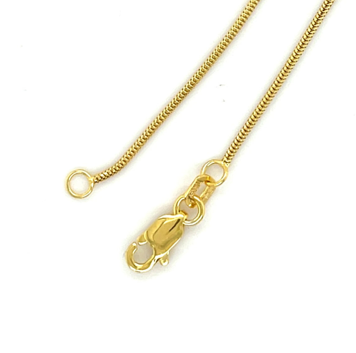 Real 14K Gold Snake Necklace Chain