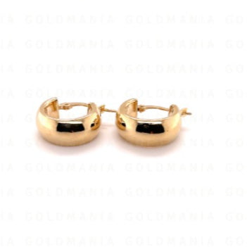 Small 14K Gold Chunky Hoops