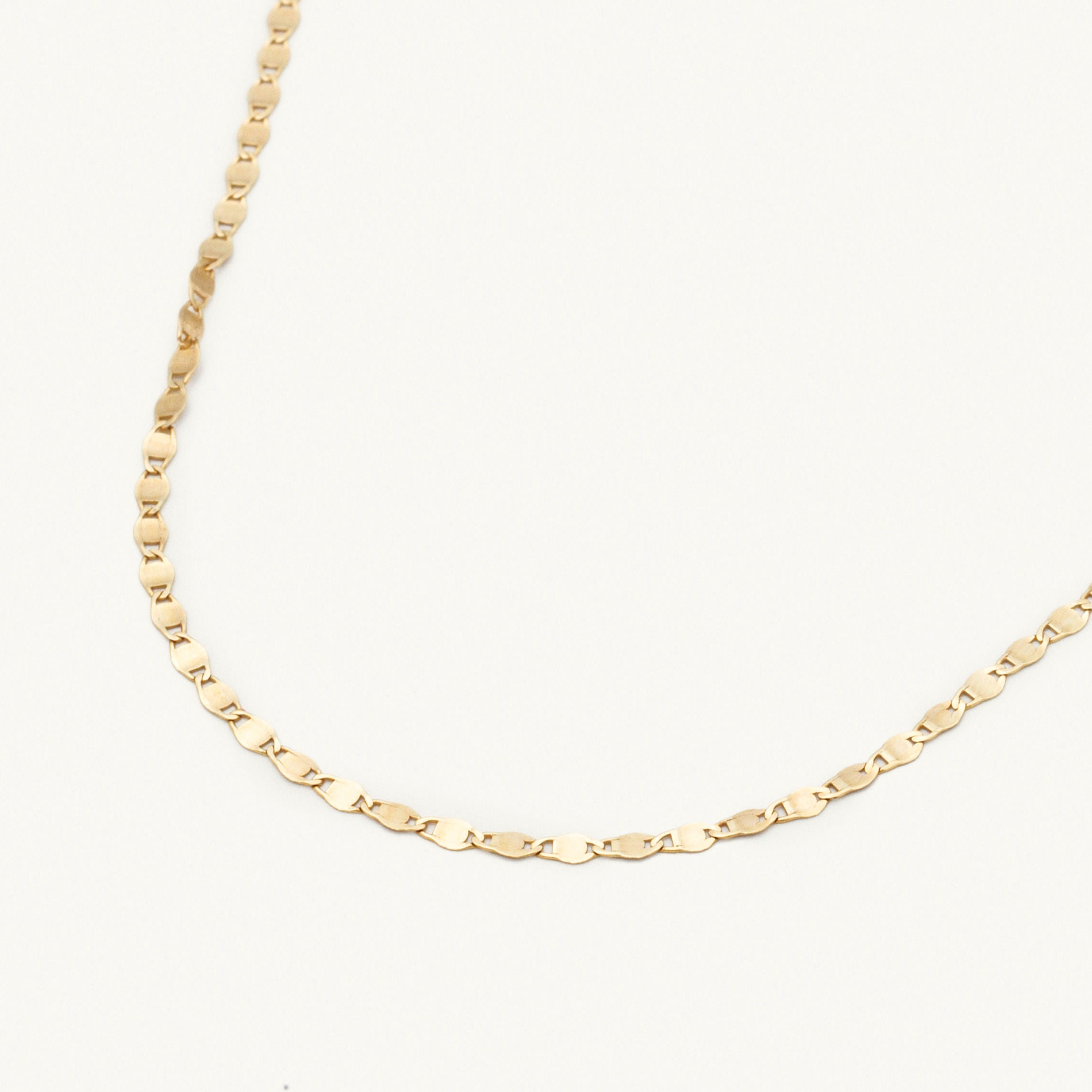 14K Gold Mirror Valentino Choker Necklace