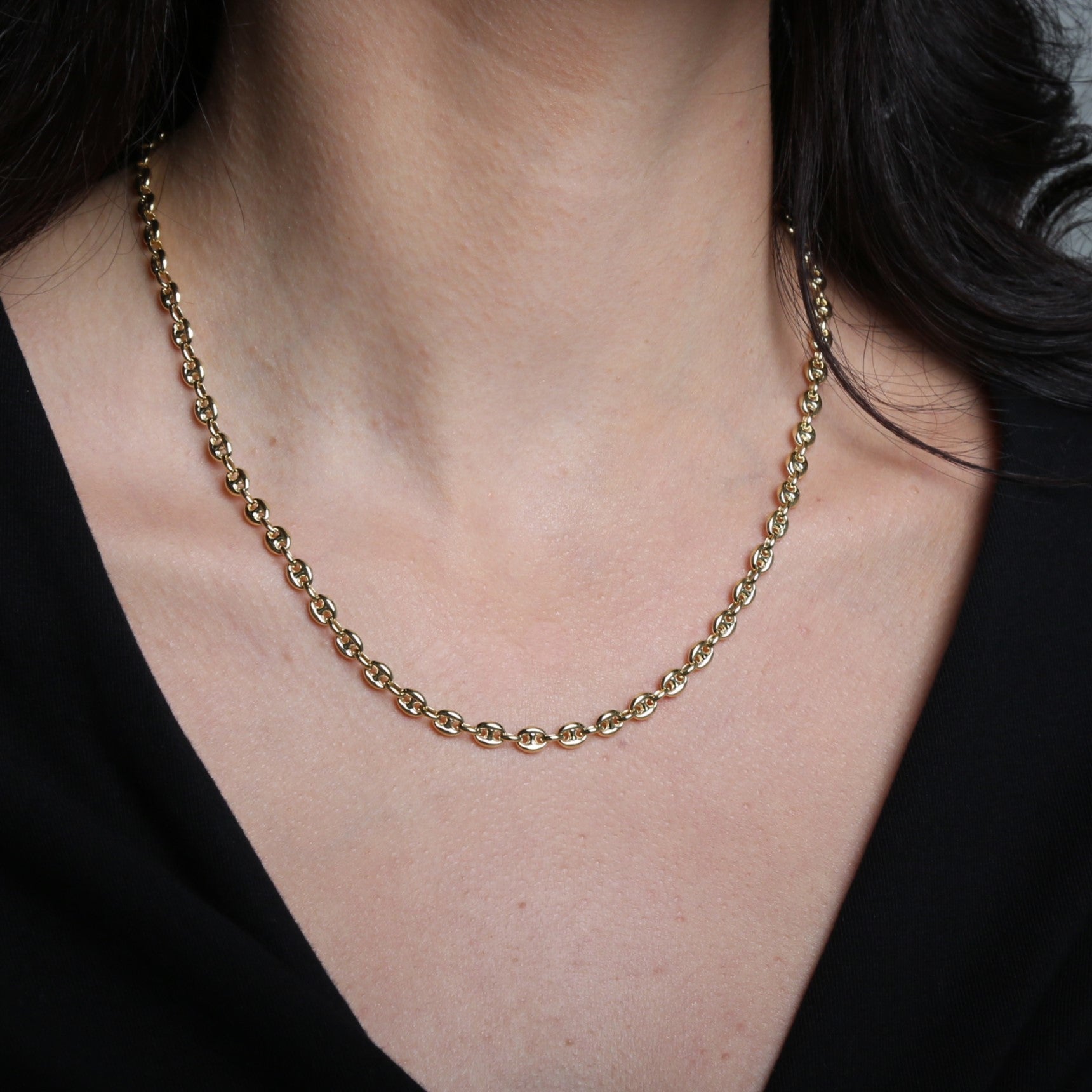 Classic Puffed Mariner Necklace