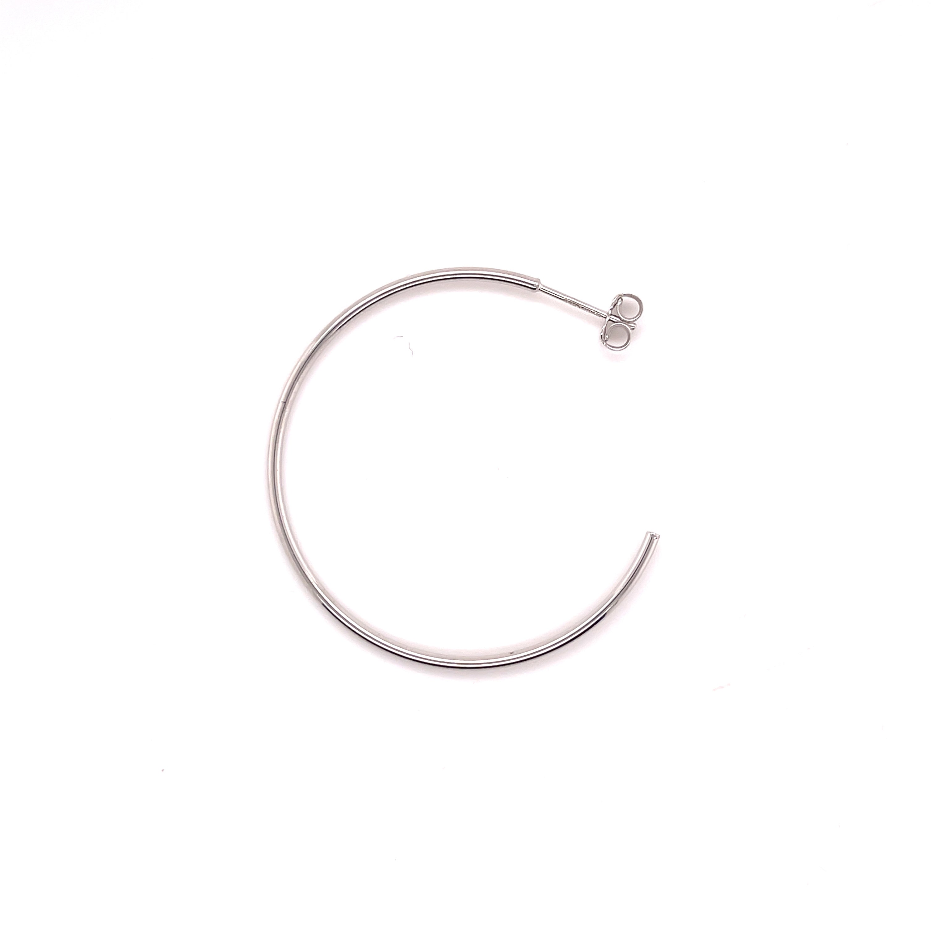 Thin 14K Gold C Hoops