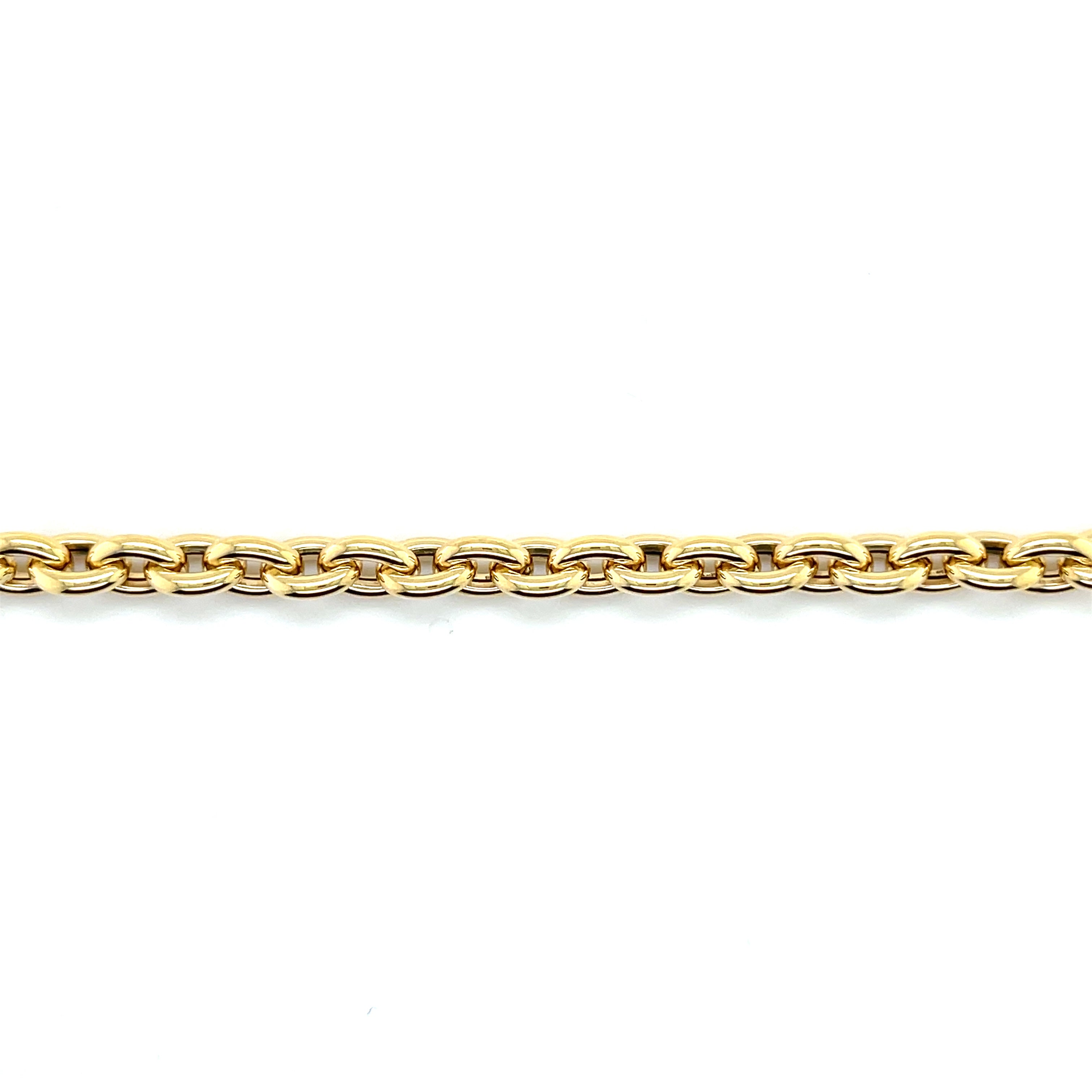 14K Gold 6.2 mm Rolo Link Bracelet