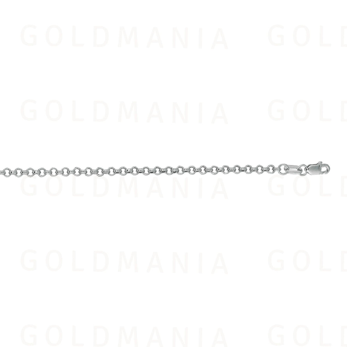14K Yellow Gold Thin Rolo Chain Bracelet