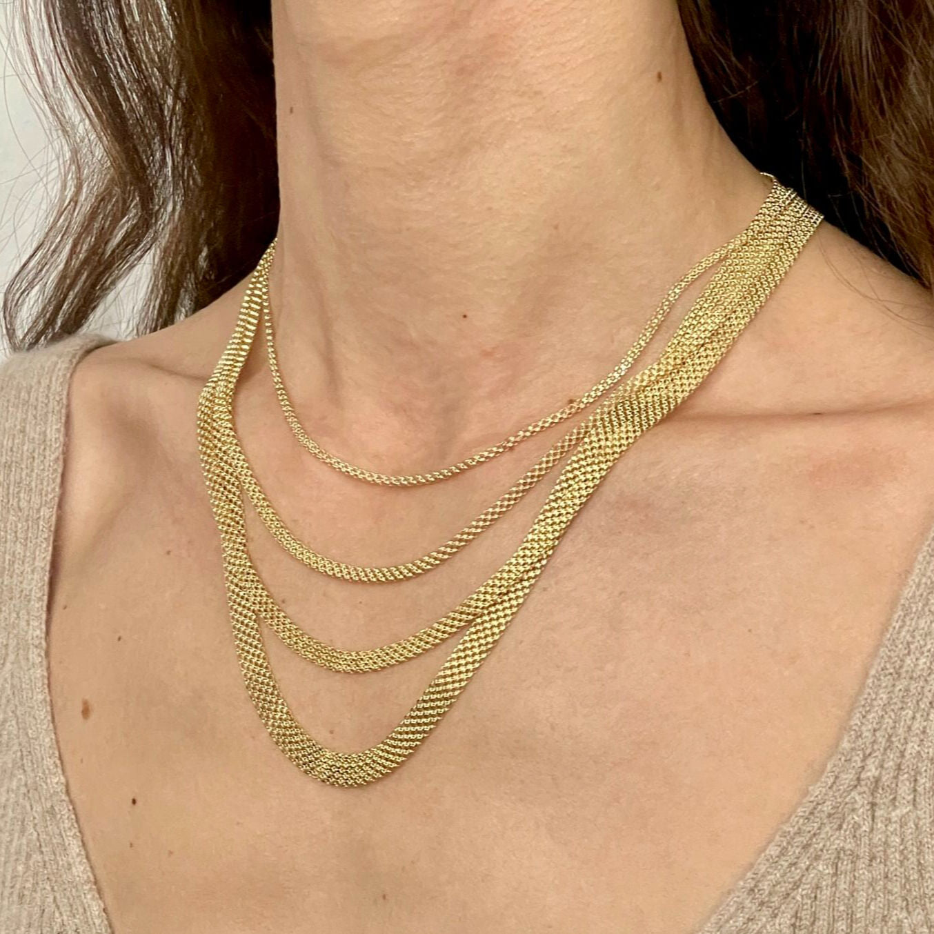 14K Gold Bismark Necklace