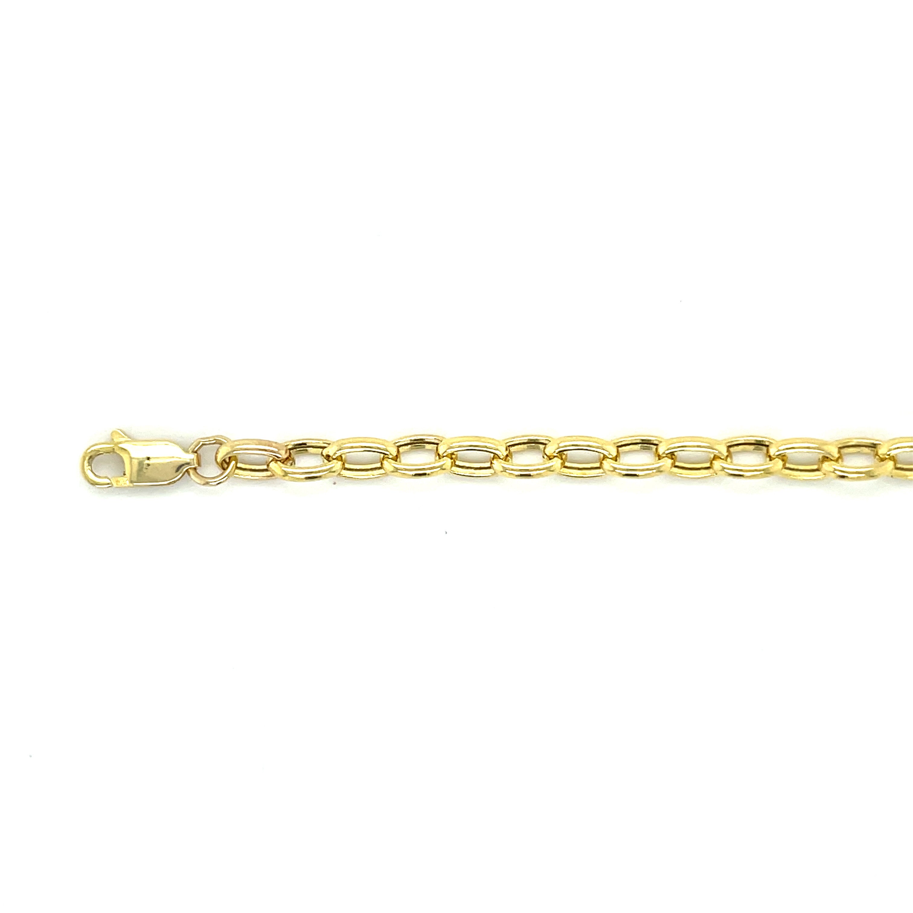 14k gold charm holder necklace