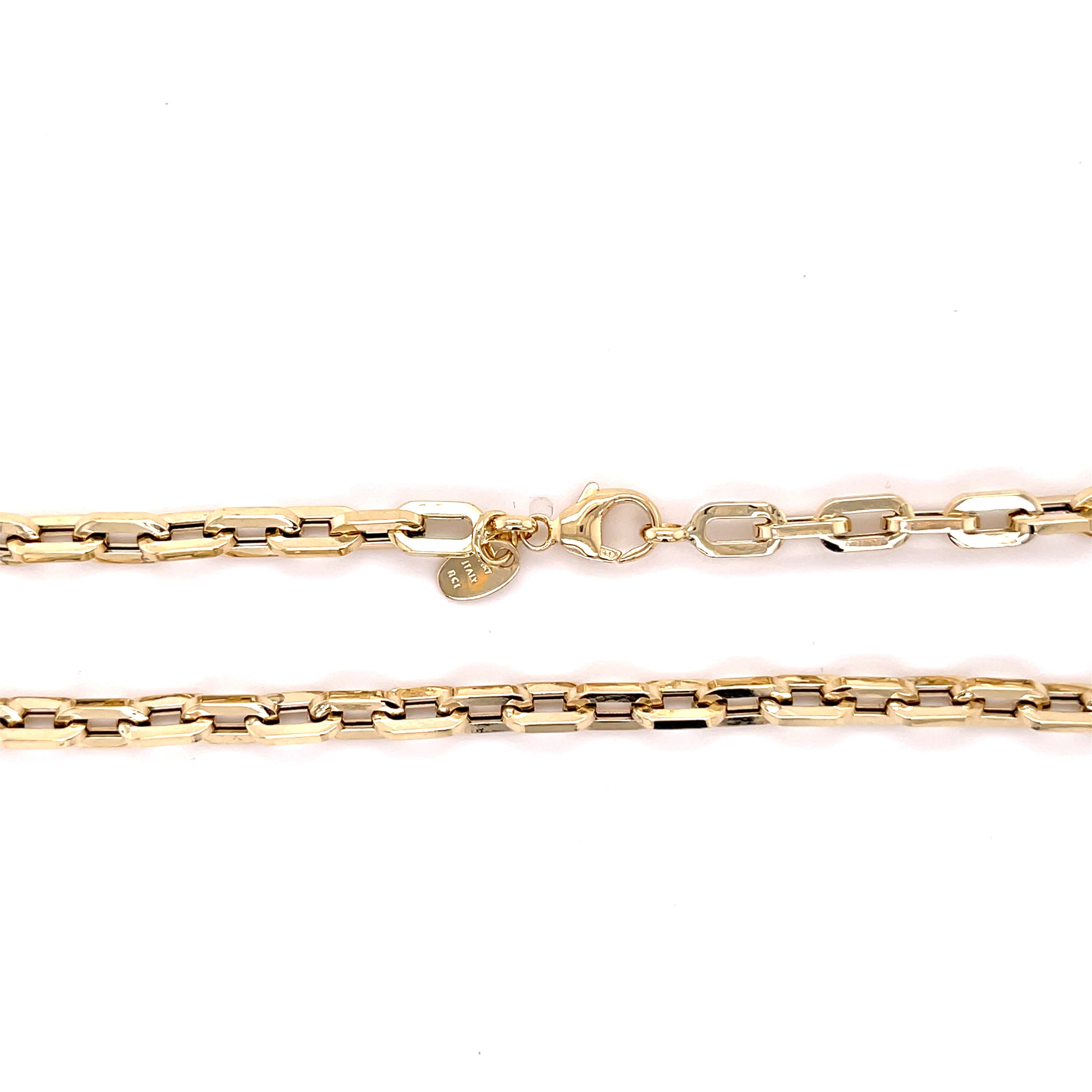 14K Gold Chunky Cable Link Necklace