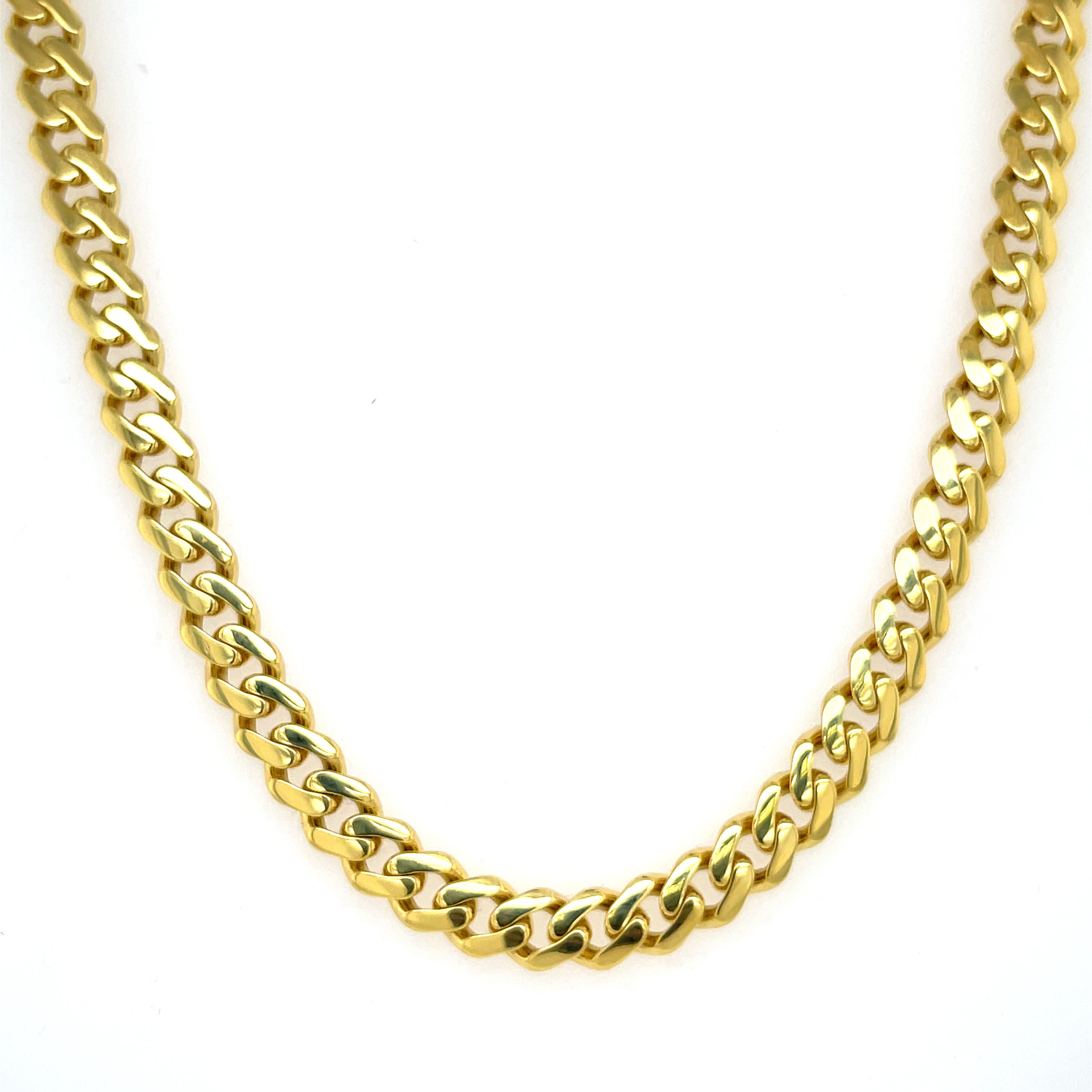14K Gold 6.5 mm Miami Cuban Necklace