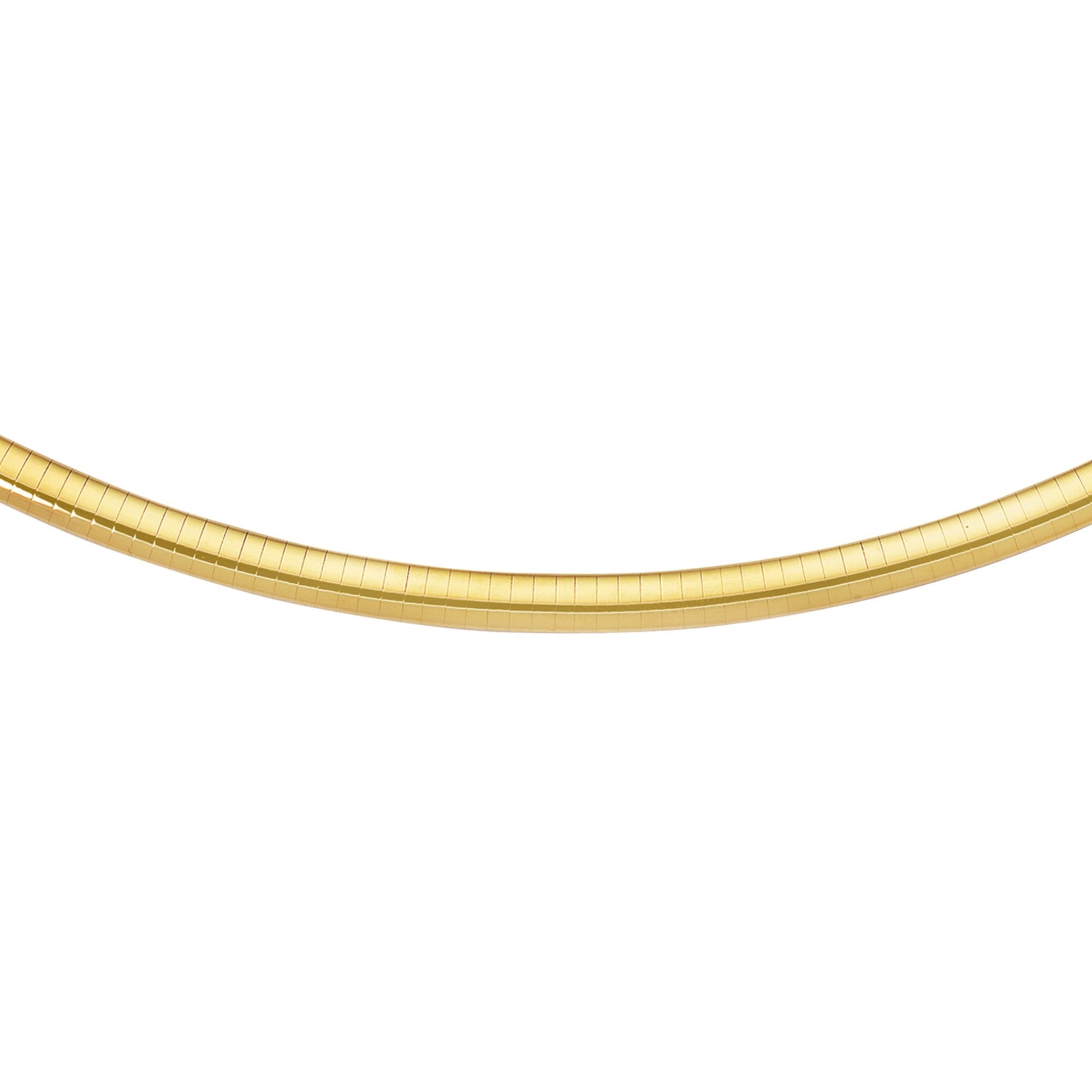 14K SOLID YELLOW GOLD OMEGA NECKLACE
