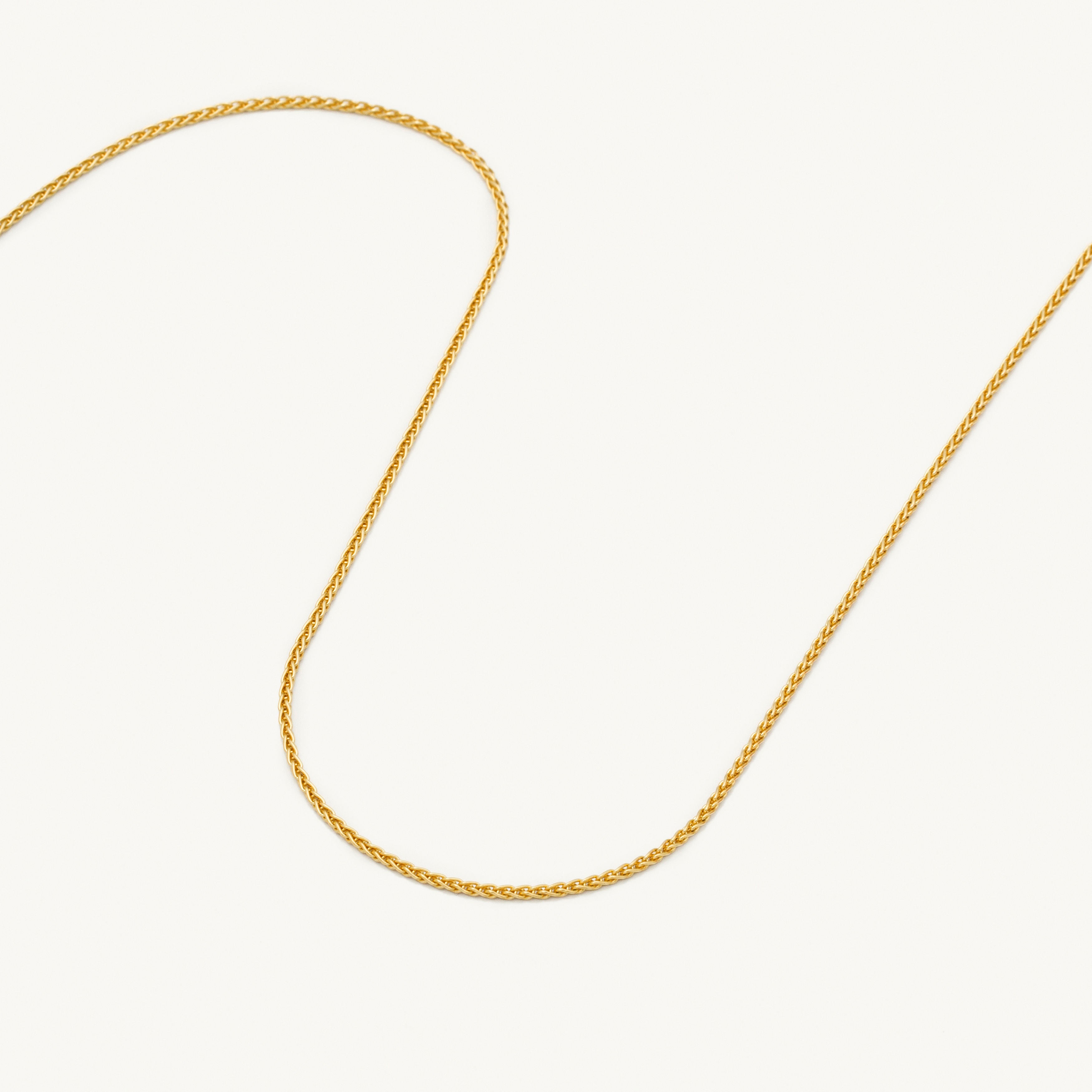 14k gold wheat necklace