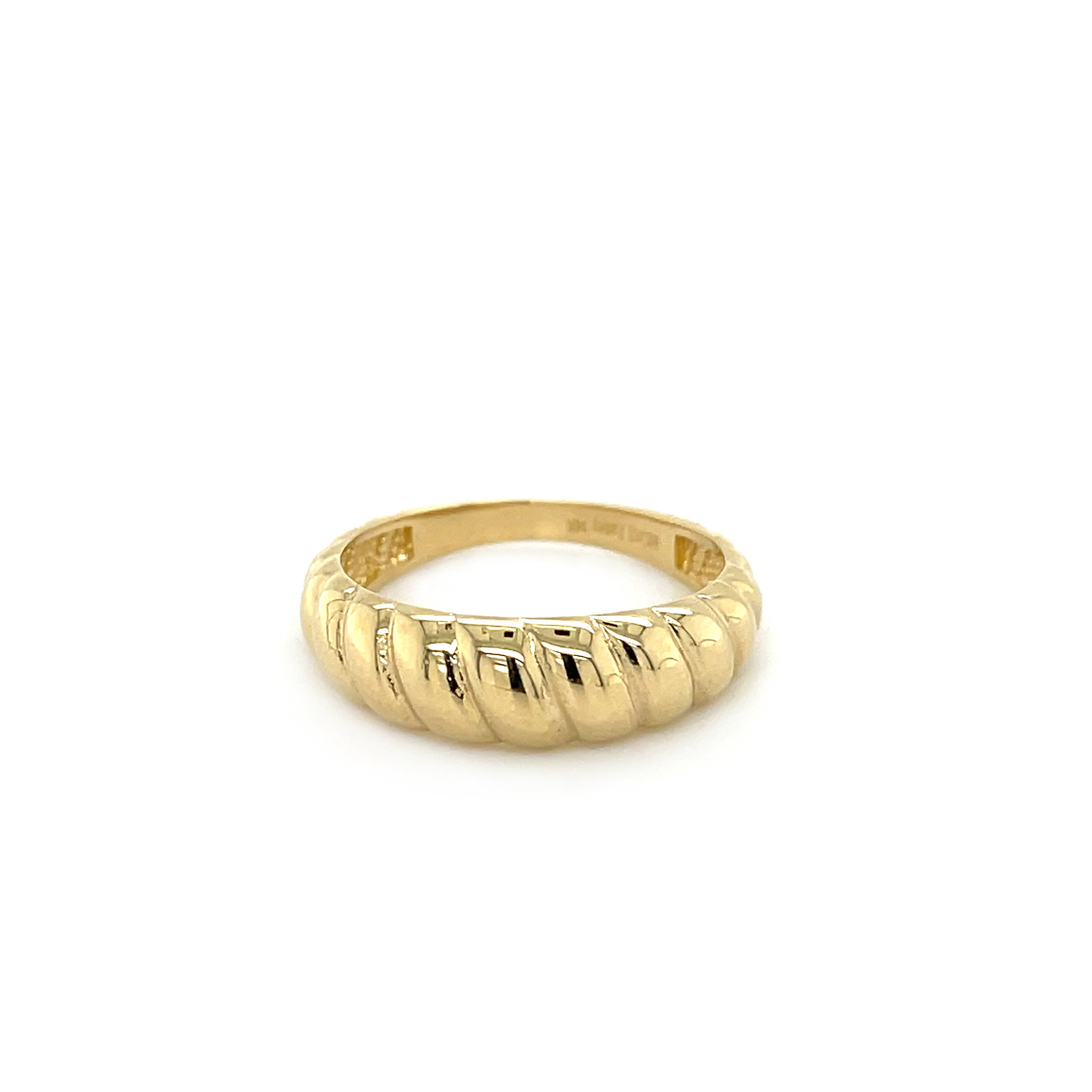 14K Gold Scalloped Ring