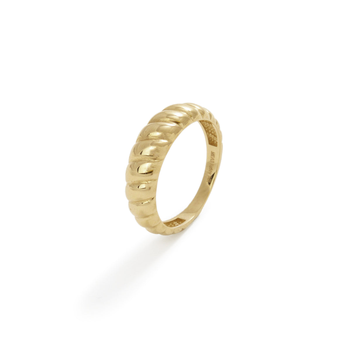 Scalloped Rim Rings 14K Gold Scalloped Ring