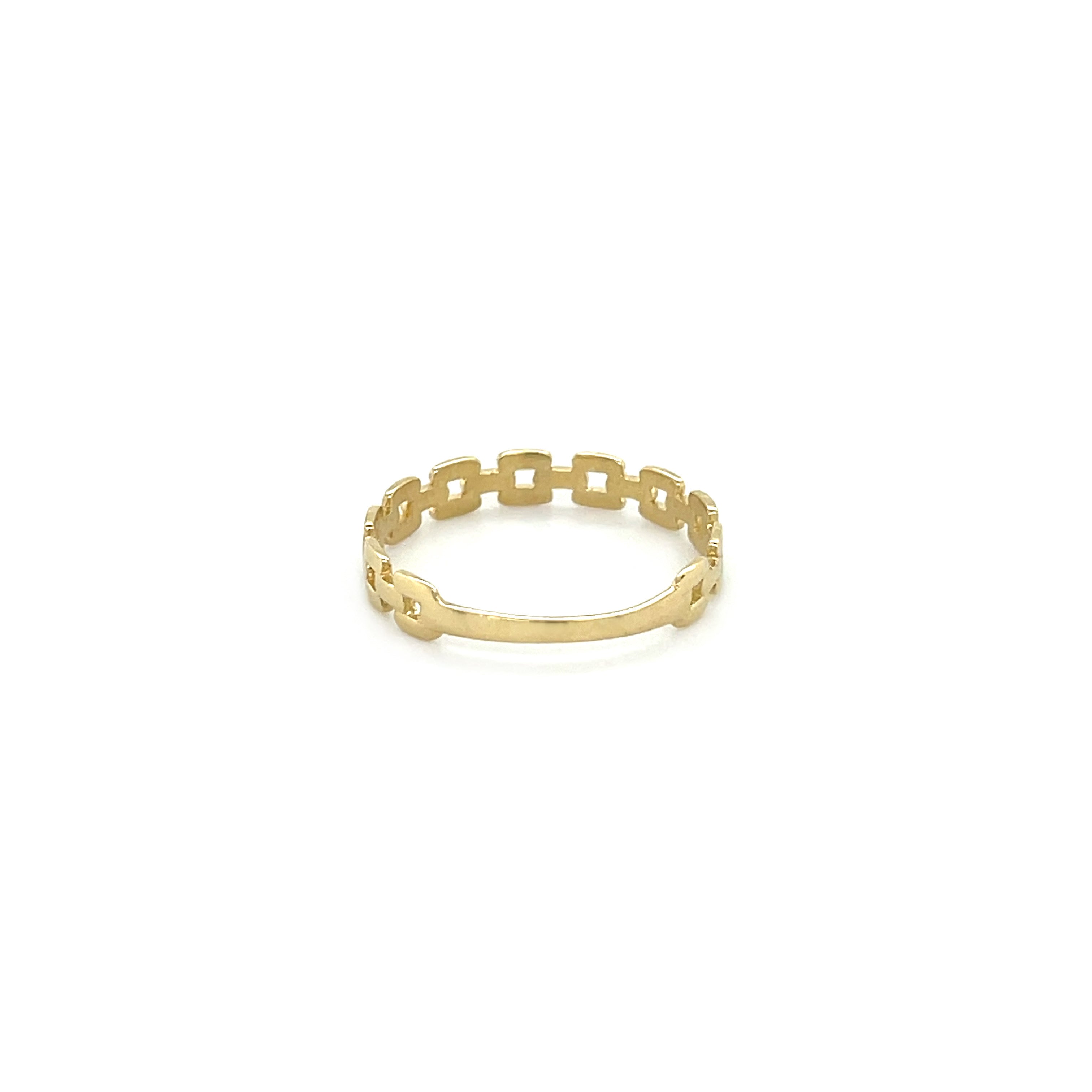 14K Gold Link Ring