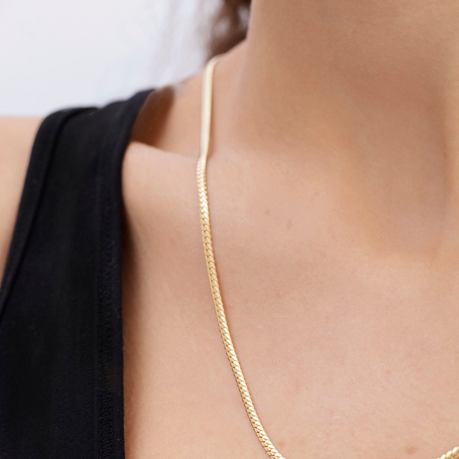 14k gold miami cuban necklace women