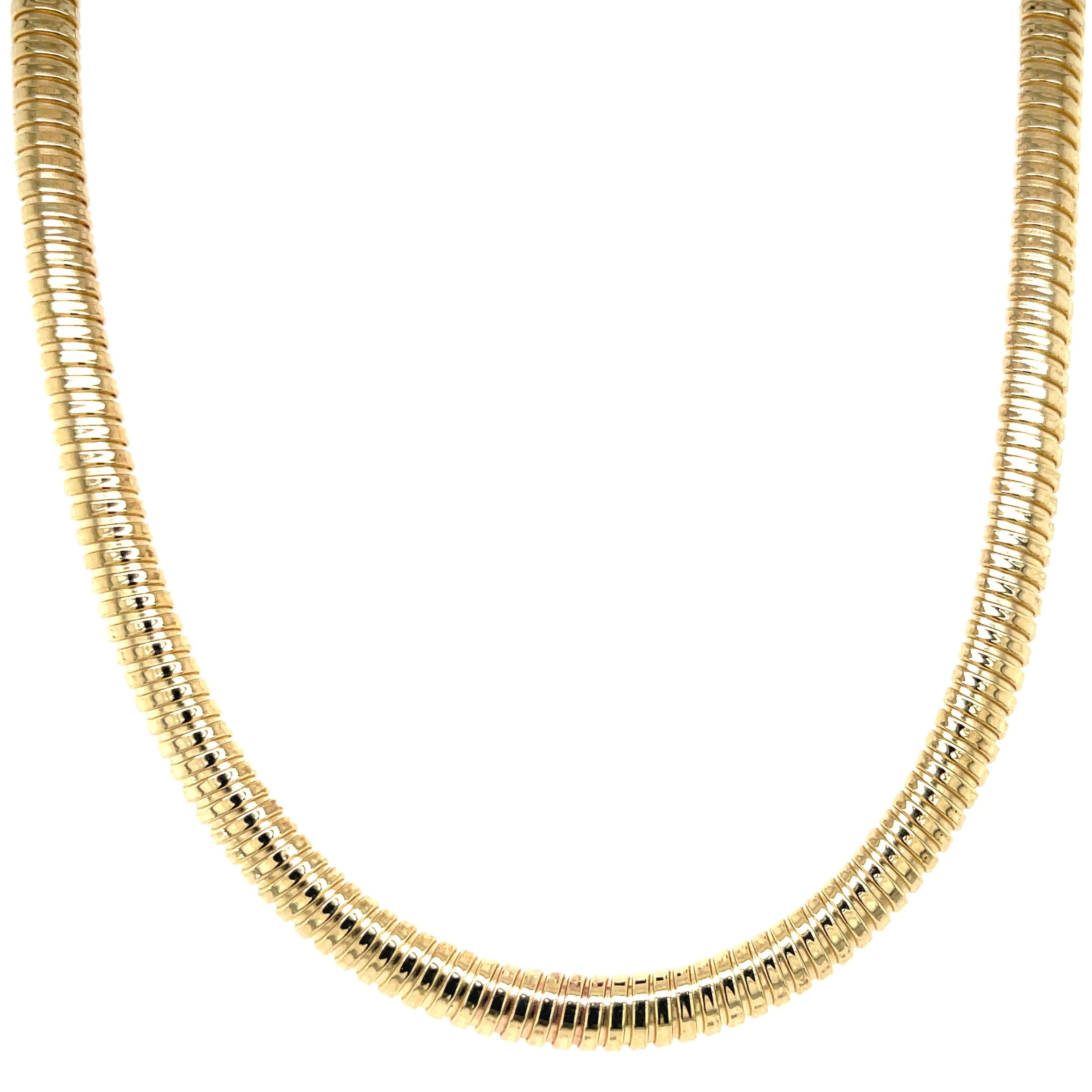 14K Gold Tubogas Necklace