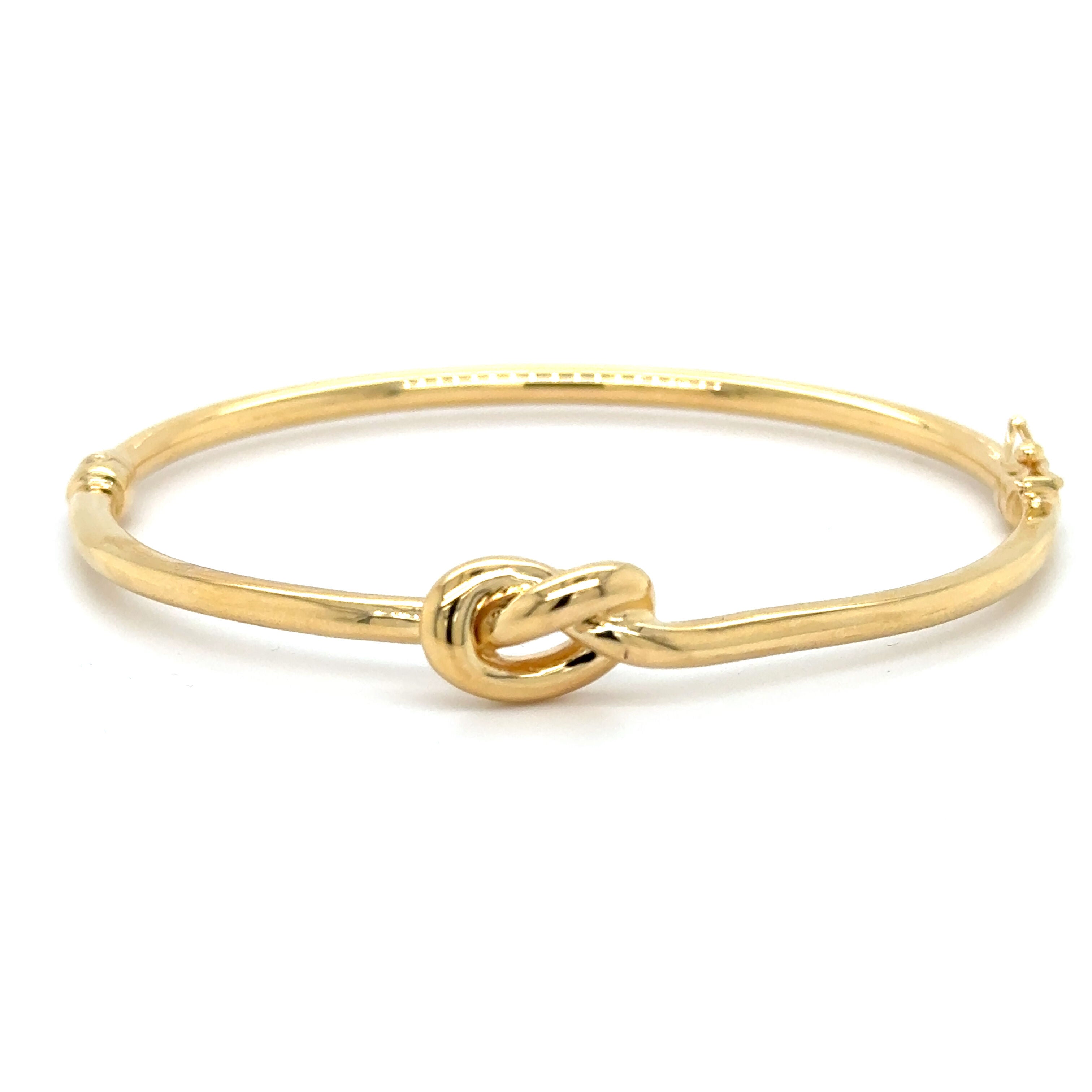 14K Gold Knot Bangle