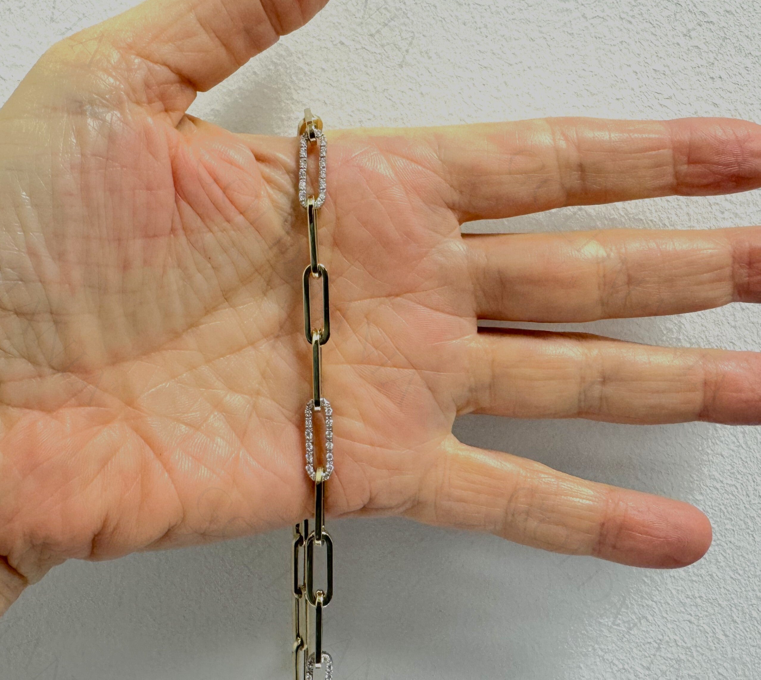 1 Ct Diamond Paperclip Necklace In 14K Gold