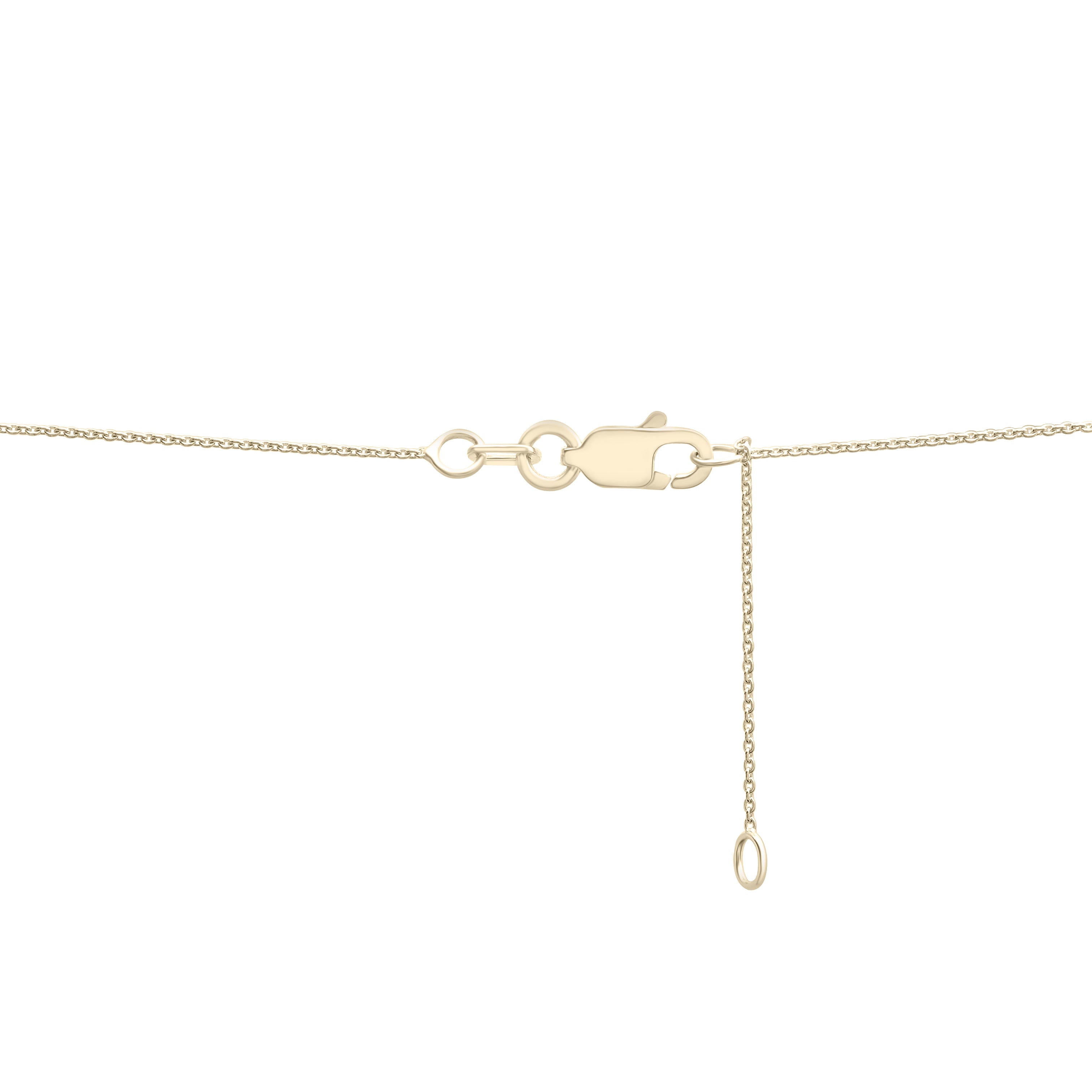 Diamond Anchor Link Pendant Necklace In 14K Gold